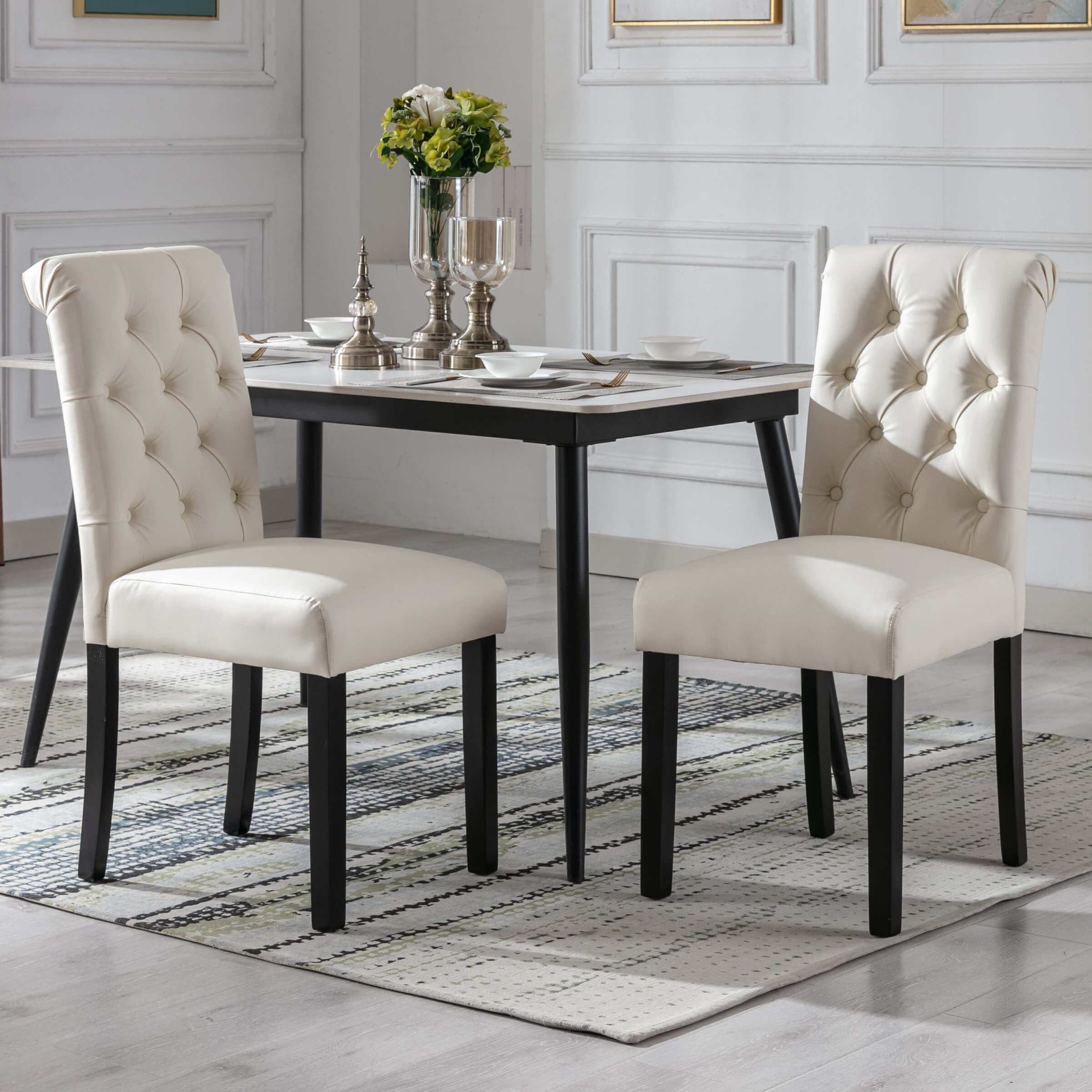 Janoray Armless Dining Chairs Set of 2 - 7076DC
