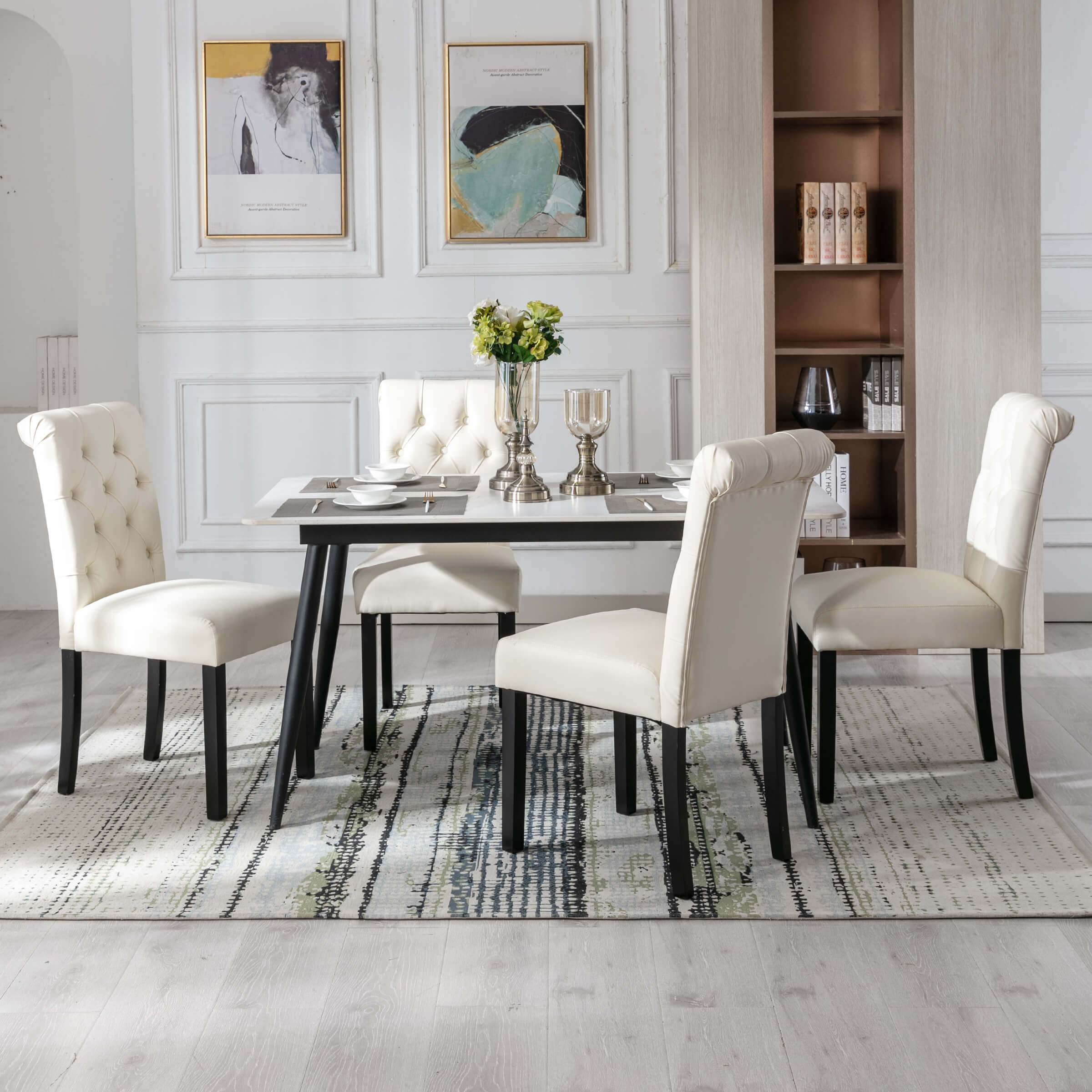 Janoray Armless Dining Chairs Set of 2 - 7076DC