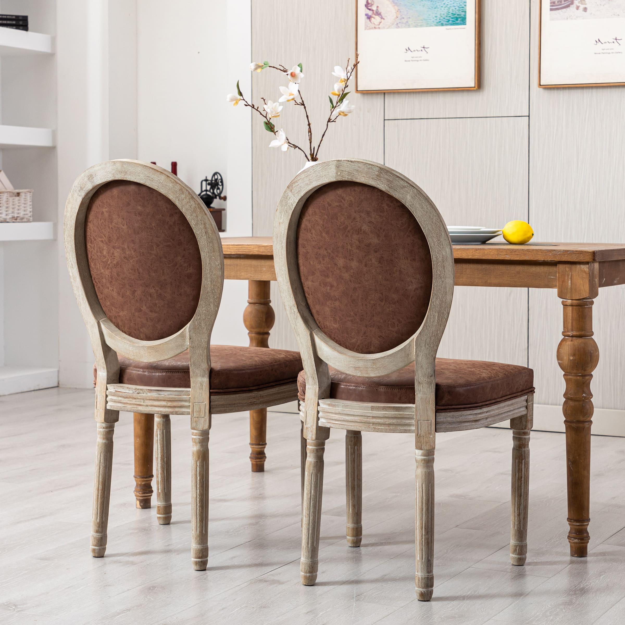 Janoray Classic French Dining Chairs Set of 2 - 7105DC & 7106DC