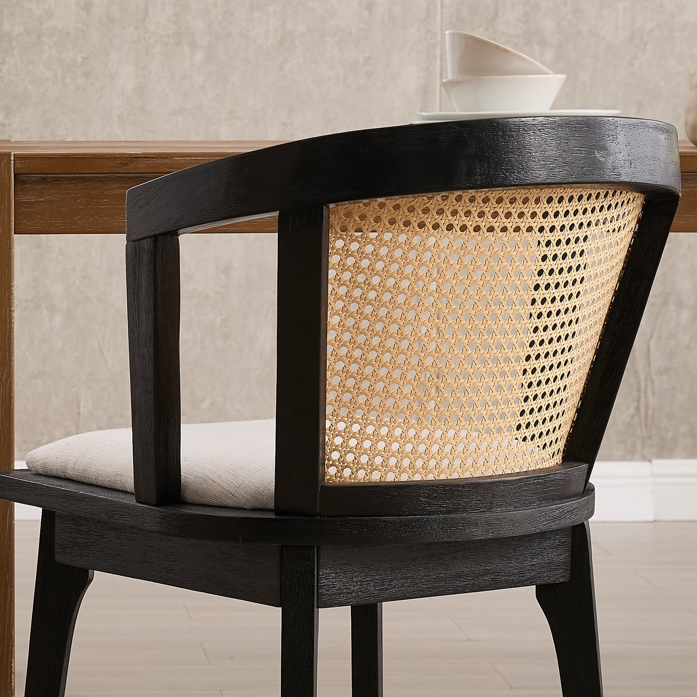 Janoray Dining Chairs with Cane Woven Back Set of 2 - 10085DC