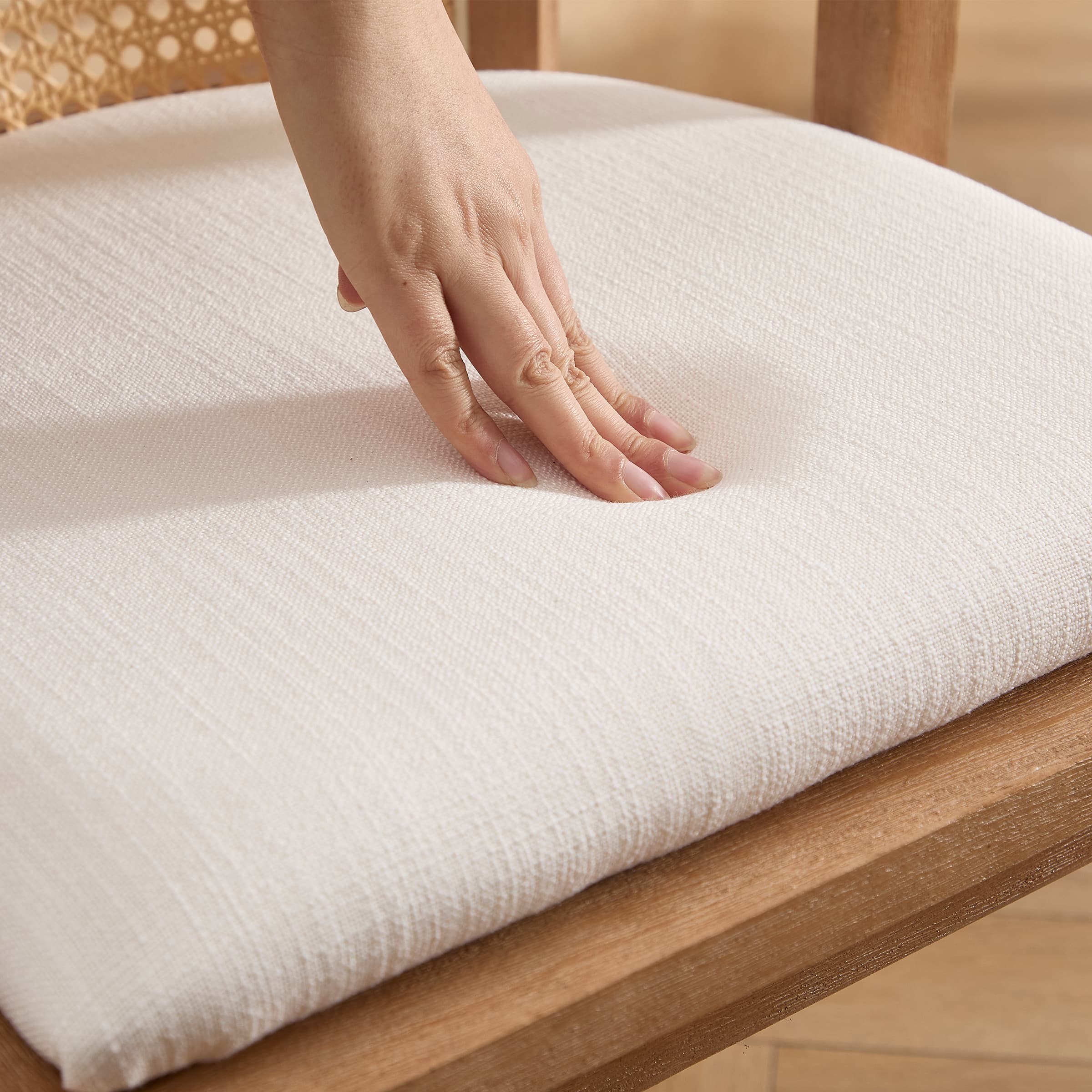 Janoray Dining Chairs with Cane Woven Back Set of 2 - 10085DC