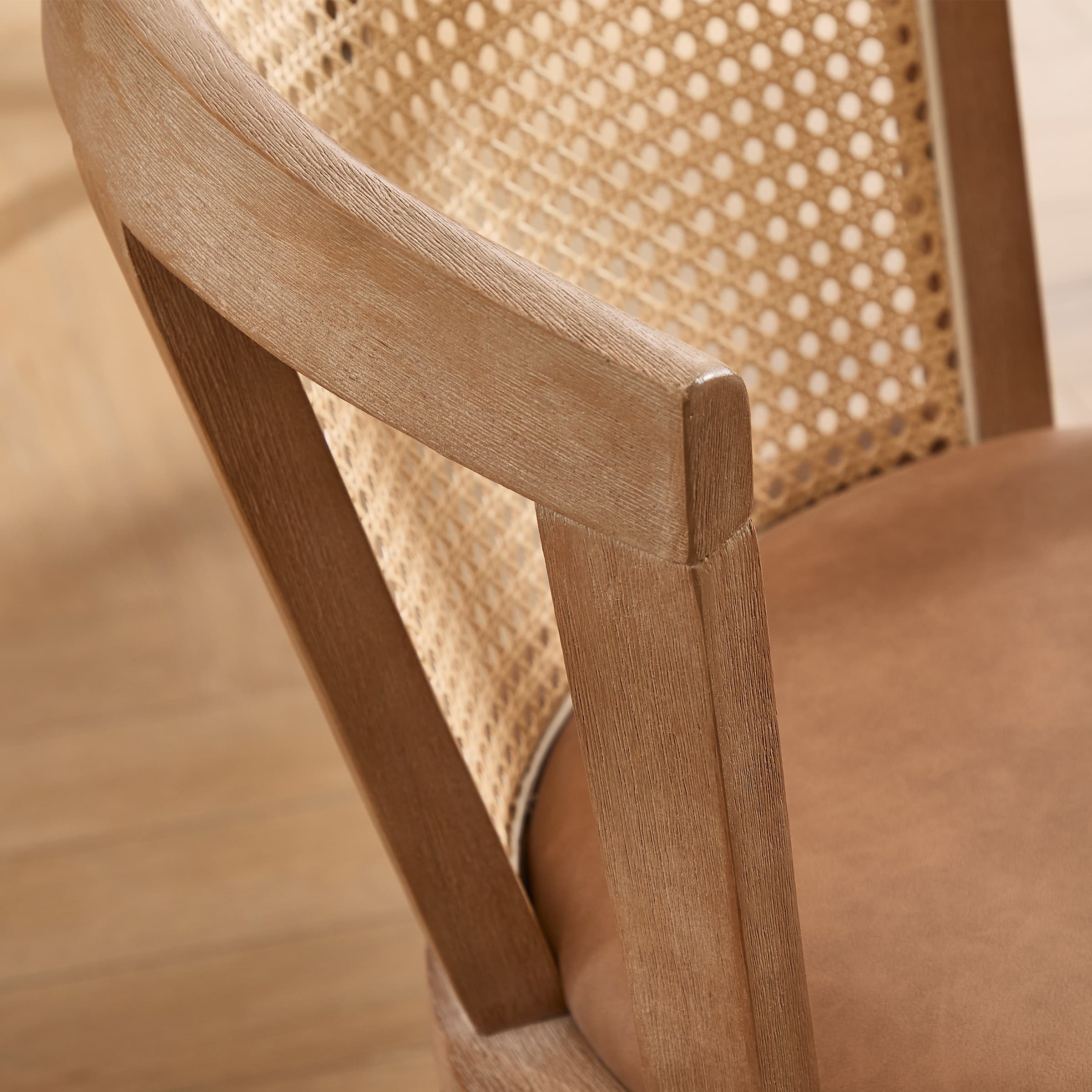 Janoray Dining Chairs with Cane Woven Back Set of 2 - 10085DC