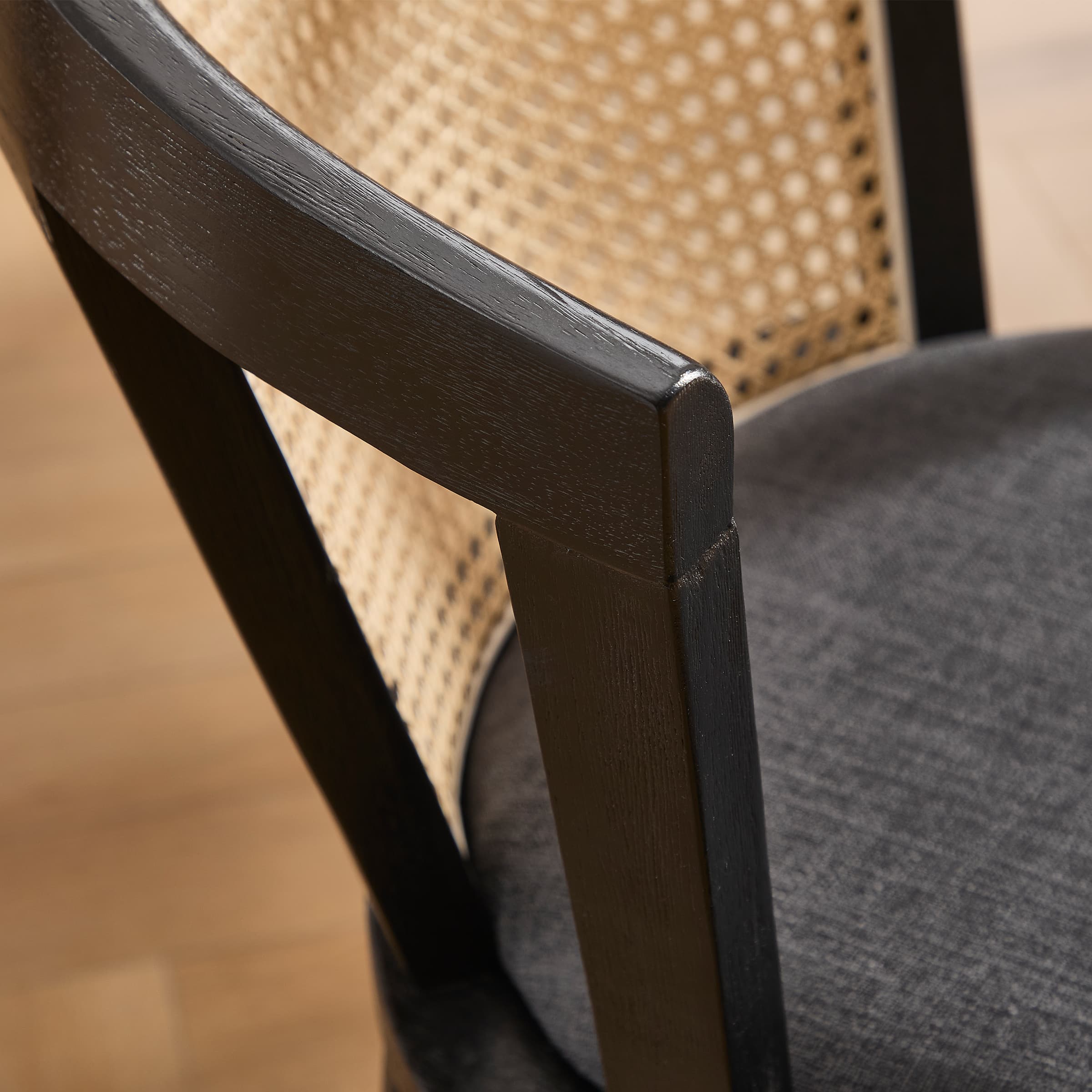 Janoray Dining Chairs with Cane Woven Back Set of 2 - 10085DC