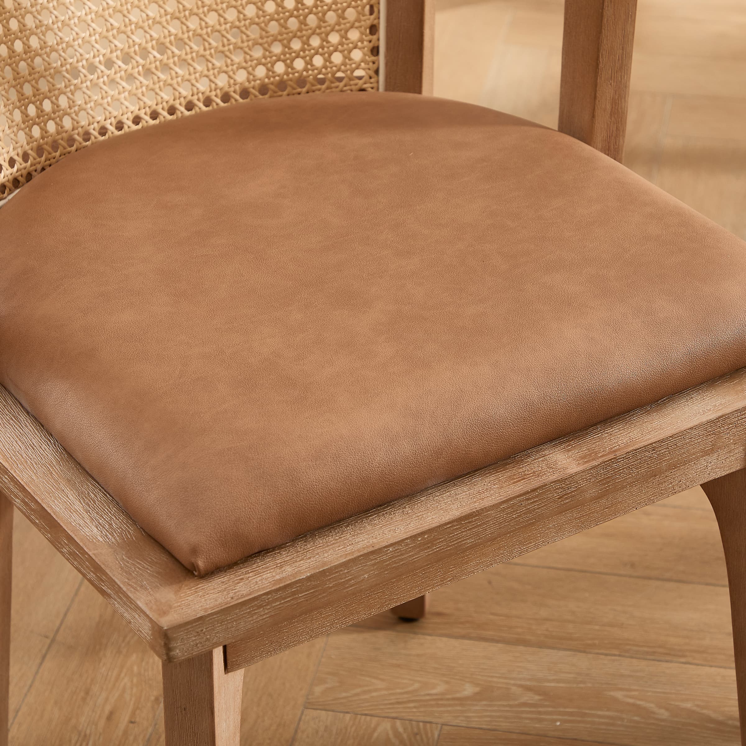 Janoray Dining Chairs with Cane Woven Back Set of 2 - 10085DC