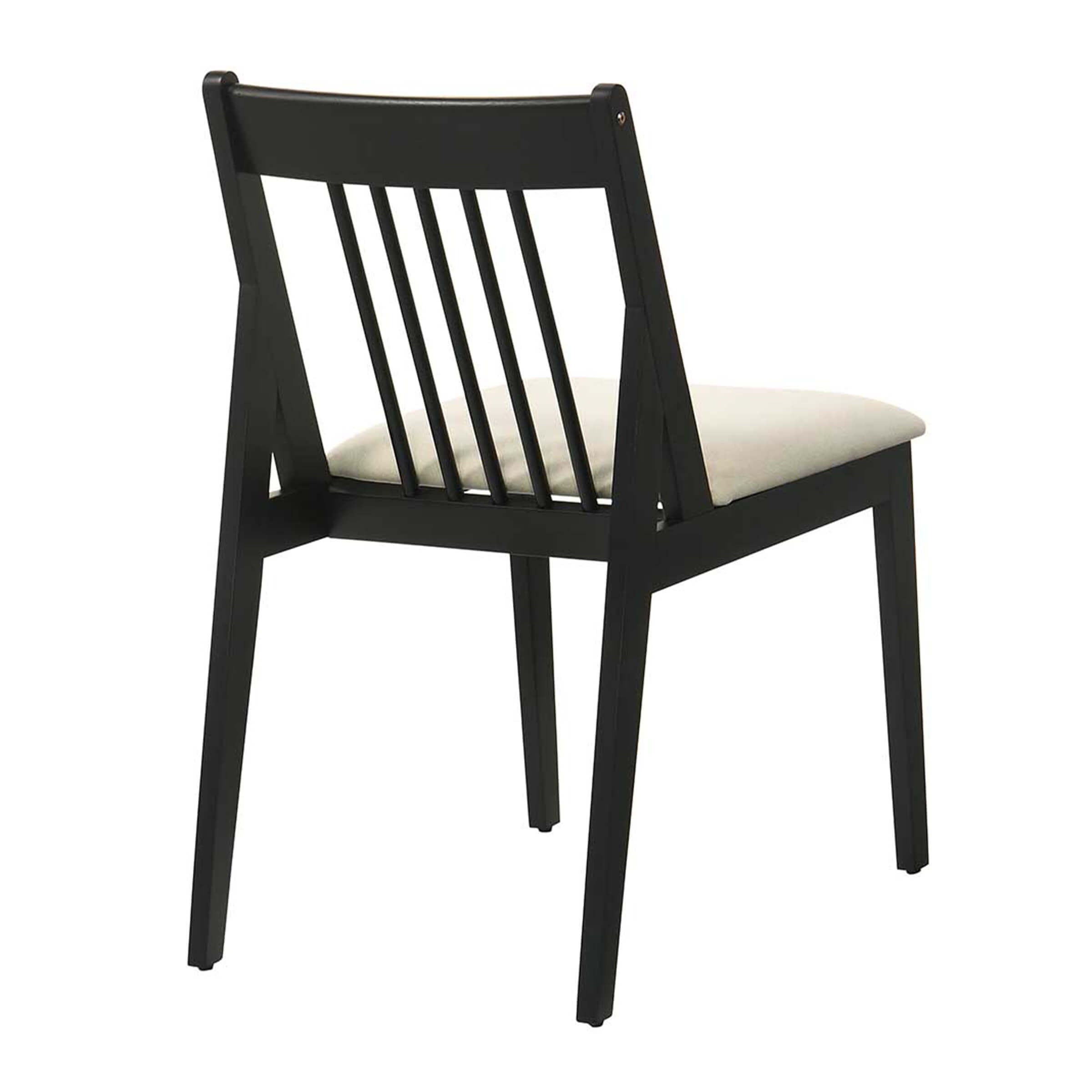 Janoray Farmhouse Chenille Upholstered Spindle Back Dining Chairs Set of 4 - 2346DC