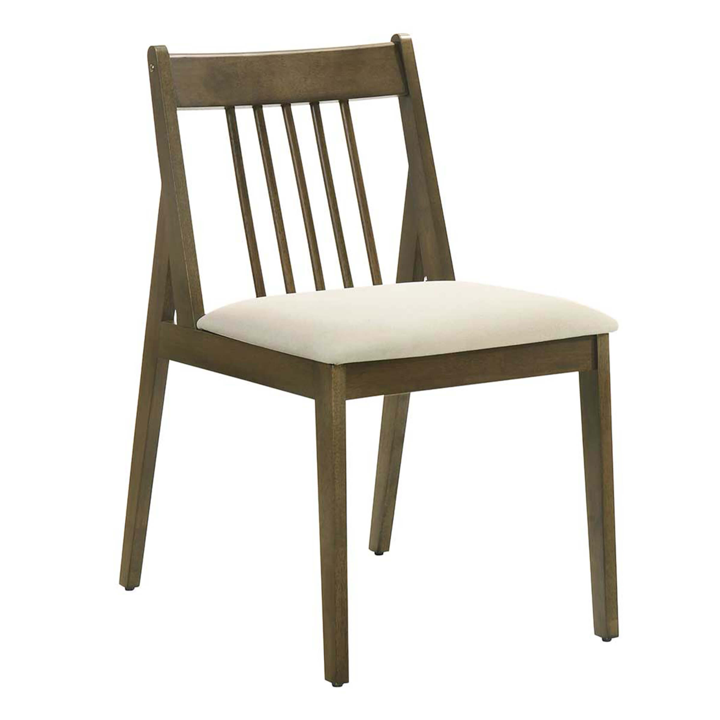 Janoray Farmhouse Chenille Upholstered Spindle Back Dining Chairs Set of 4 - 2346DC