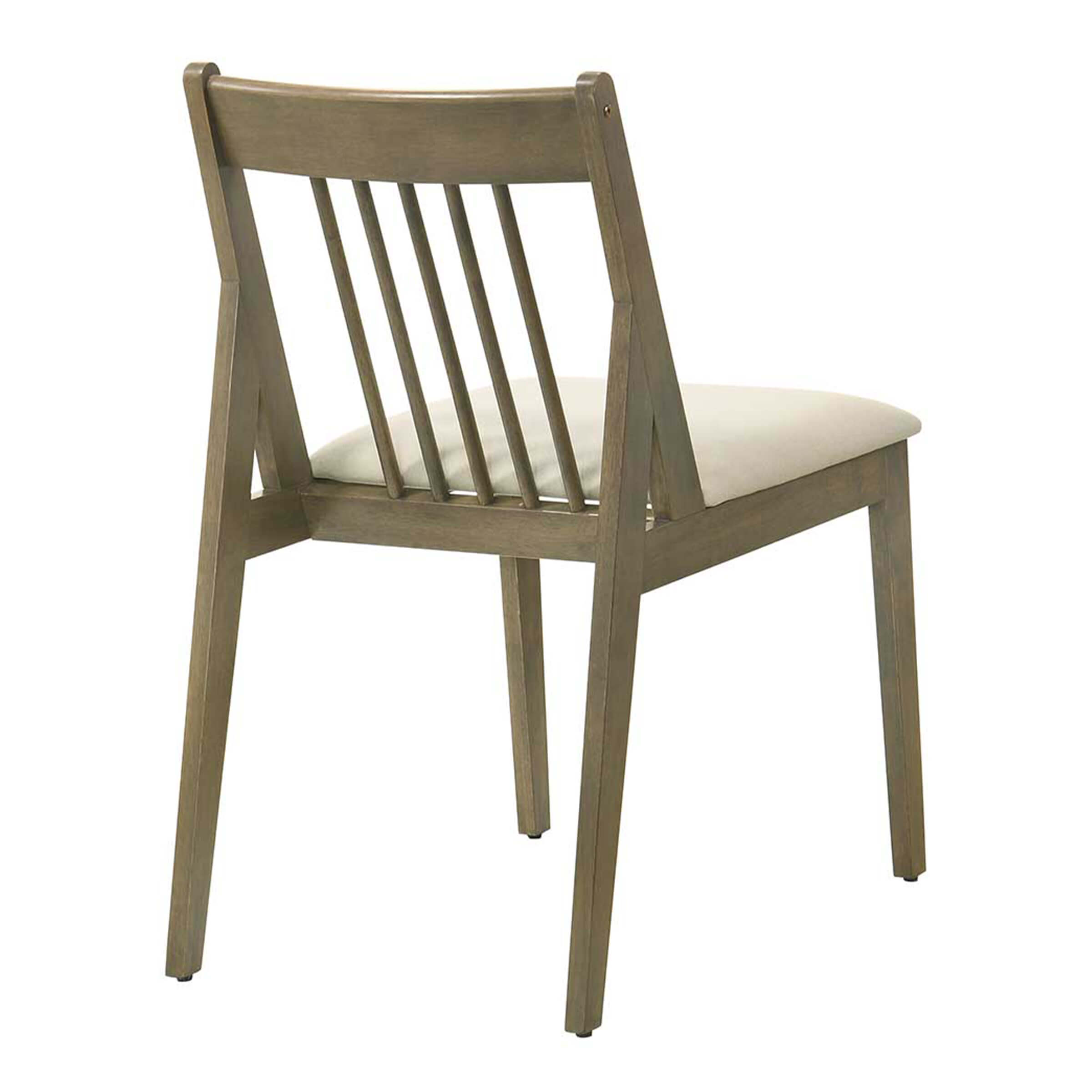 Janoray Farmhouse Chenille Upholstered Spindle Back Dining Chairs Set of 4 - 2346DC