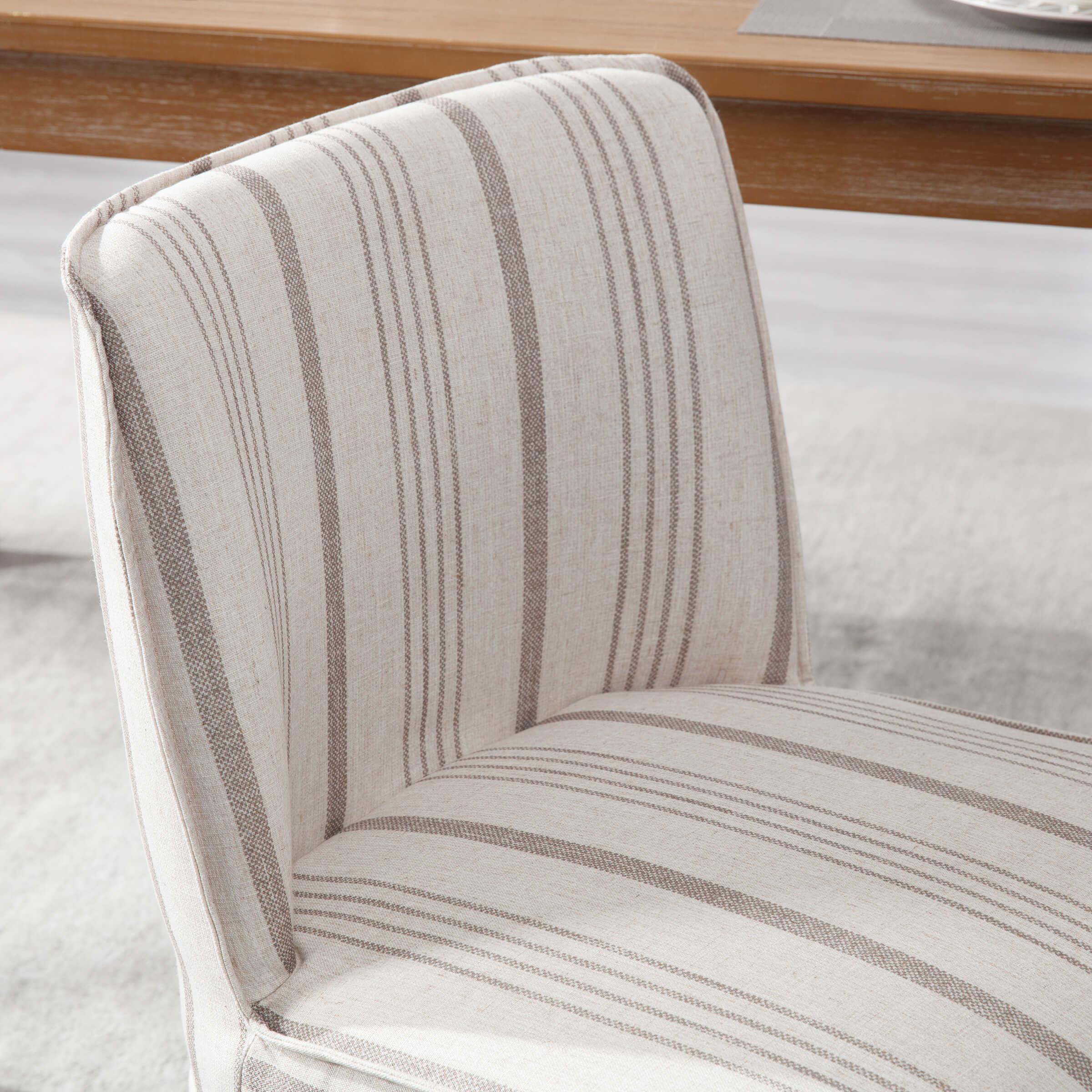 Janoray Farmhouse Fabric Dining Chairs Set of 2 - 2223DC