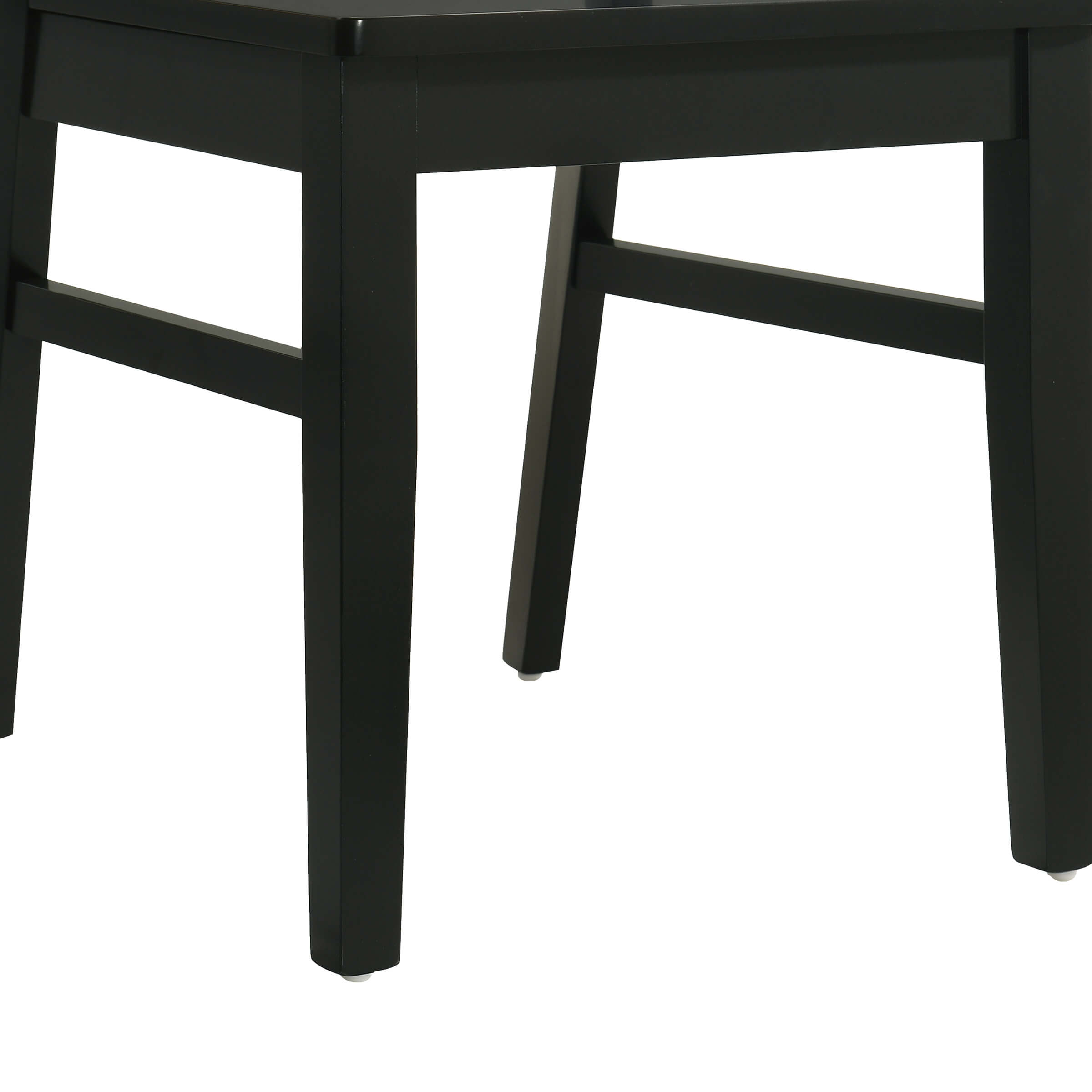 Janoray Farmhouse High Spindle Back Armless Dining Chairs Set of 4 - 0005DC