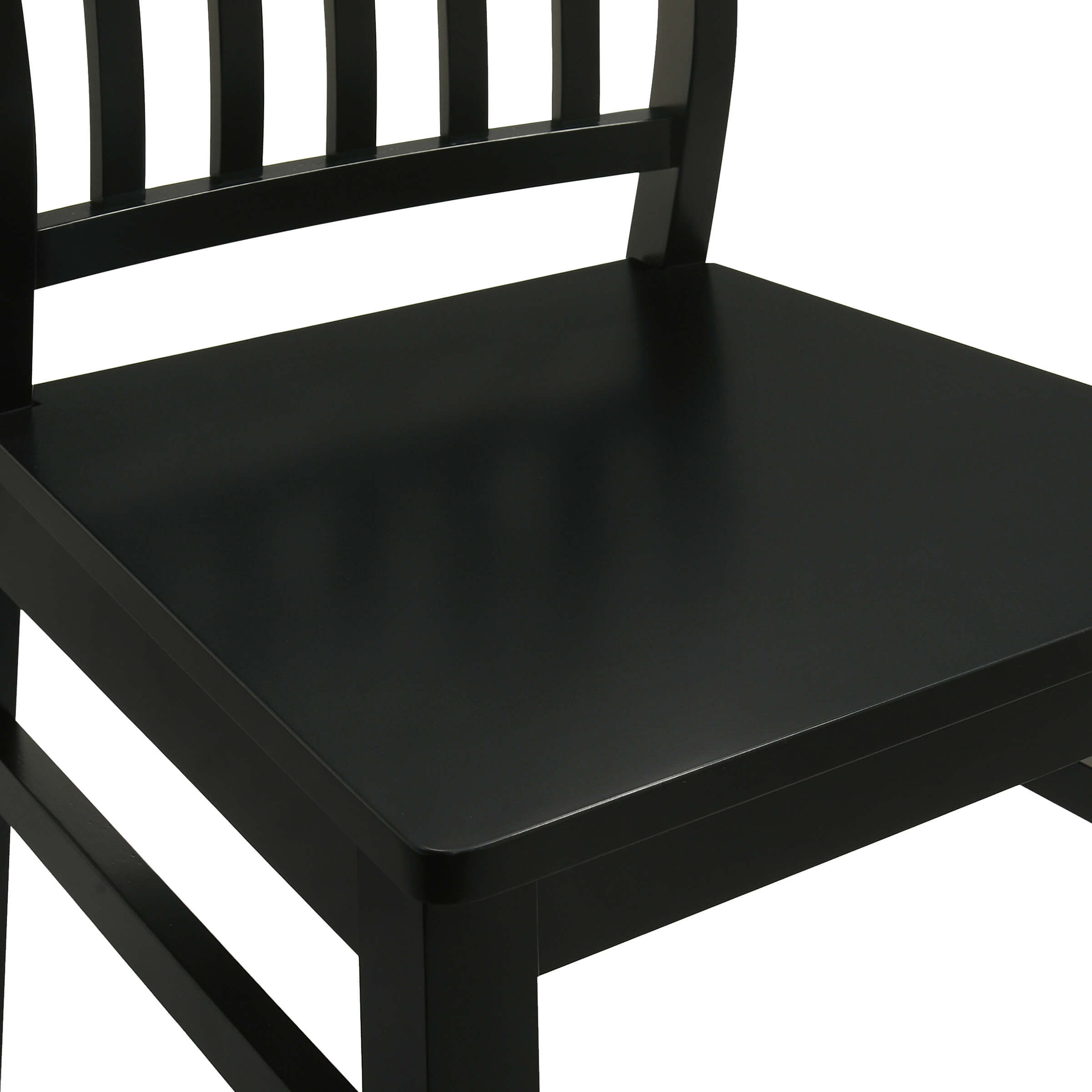 Janoray Farmhouse High Spindle Back Armless Dining Chairs Set of 4 - 0005DC