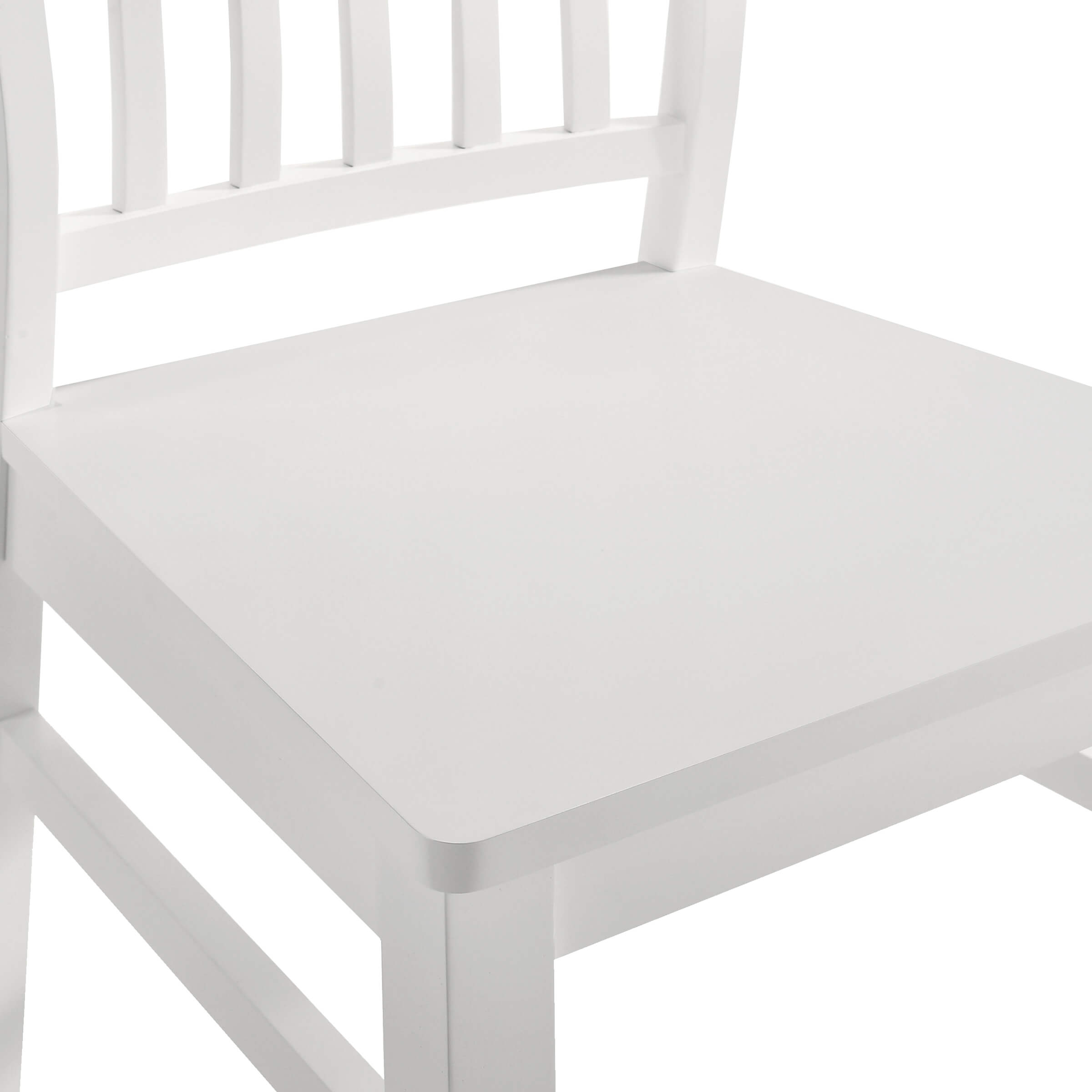 Janoray Farmhouse High Spindle Back Armless Dining Chairs Set of 4 - 0005DC