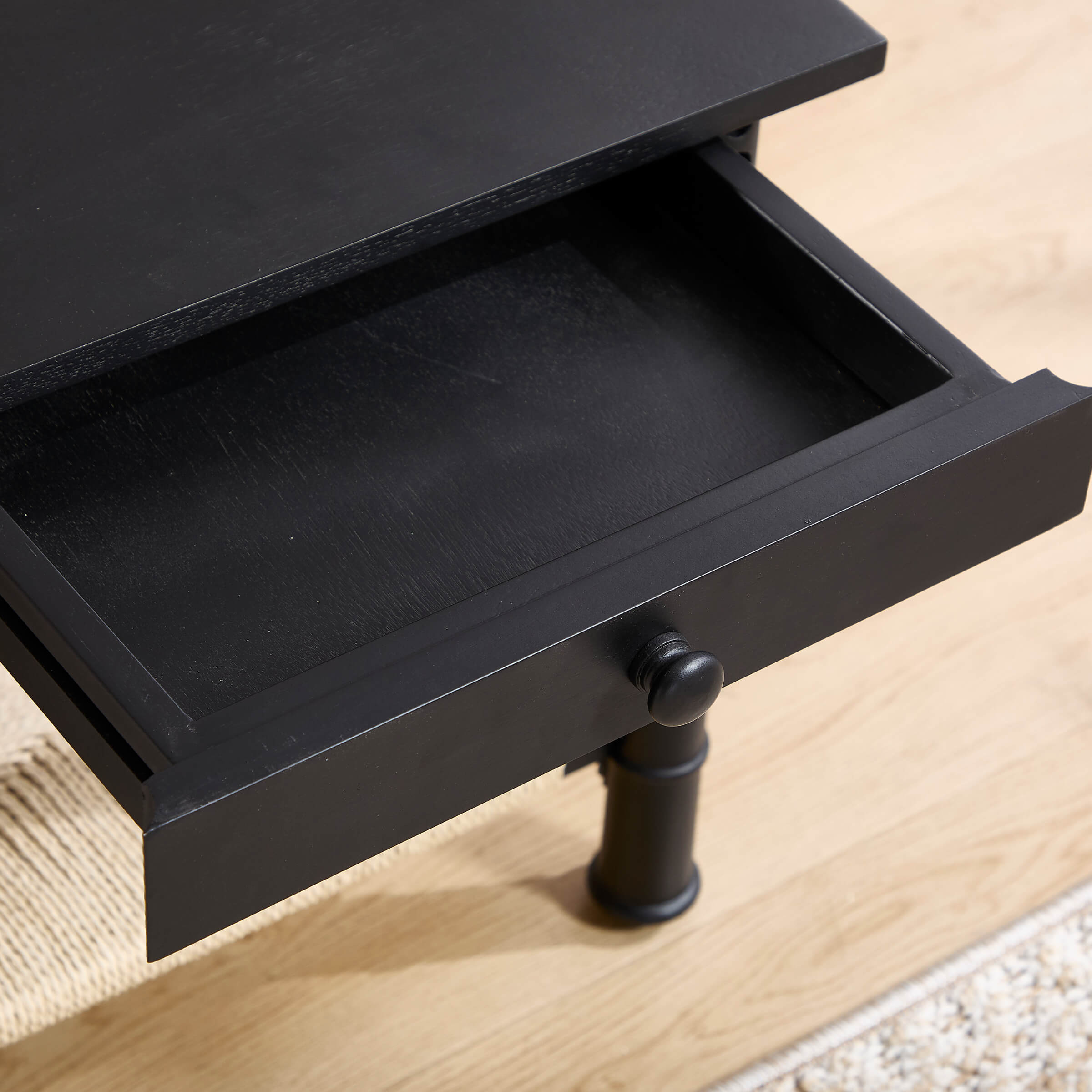 Janoray Farmhouse Square Side Table with Drawer - 22752ST