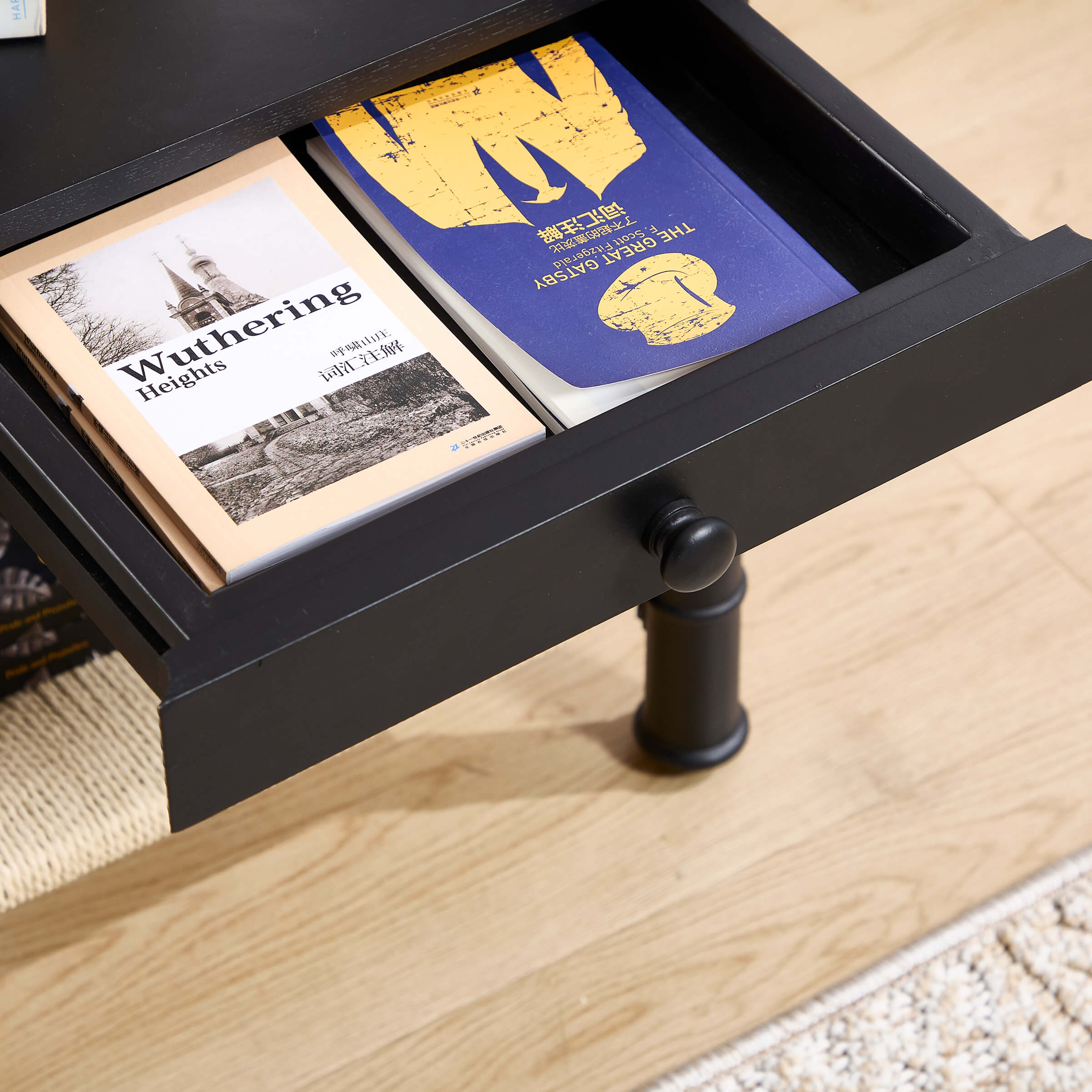 Janoray Farmhouse Square Side Table with Drawer - 22752ST