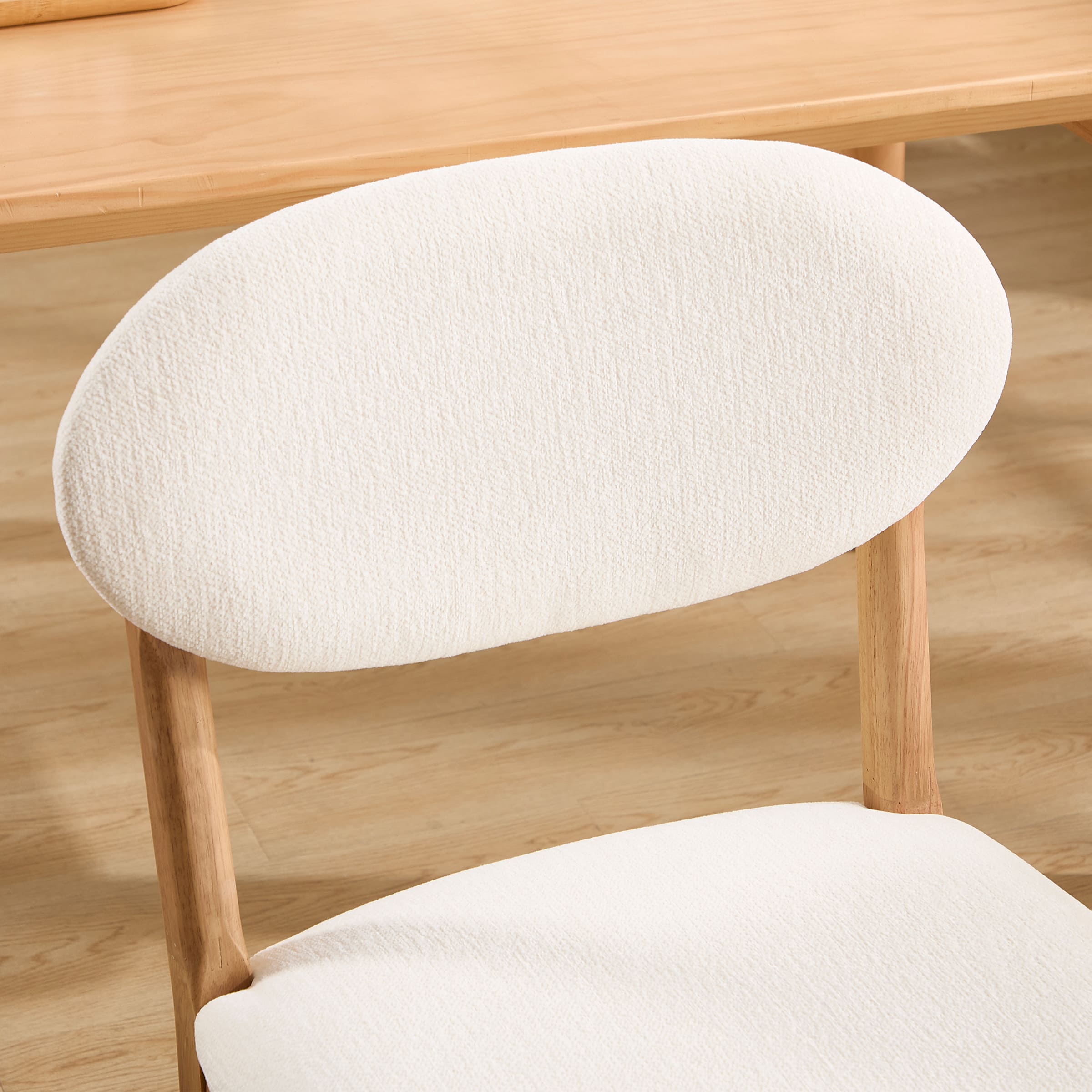 ROCITY Wooden Upholstered Dining Chair Set of 2 - 10066DC