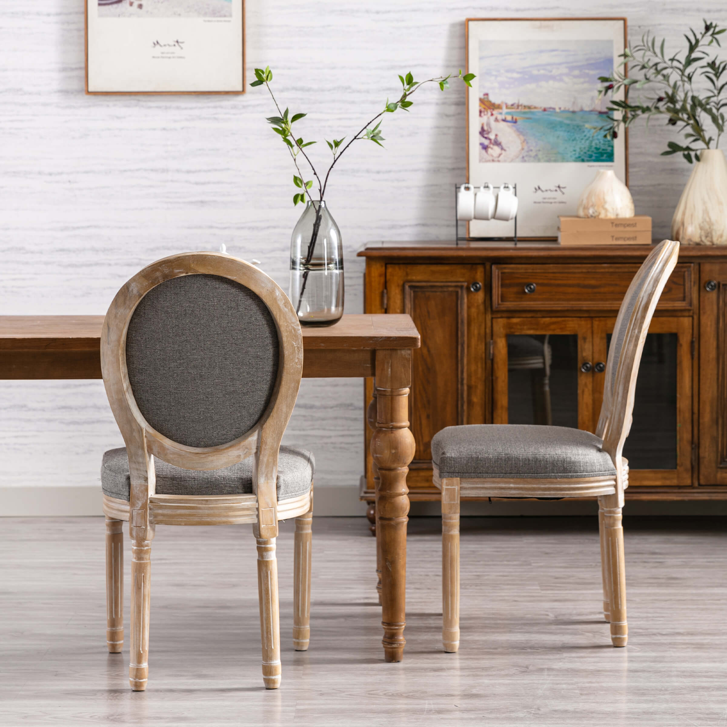 Janoray Classic French Dining Chairs Set of 2-7105DC