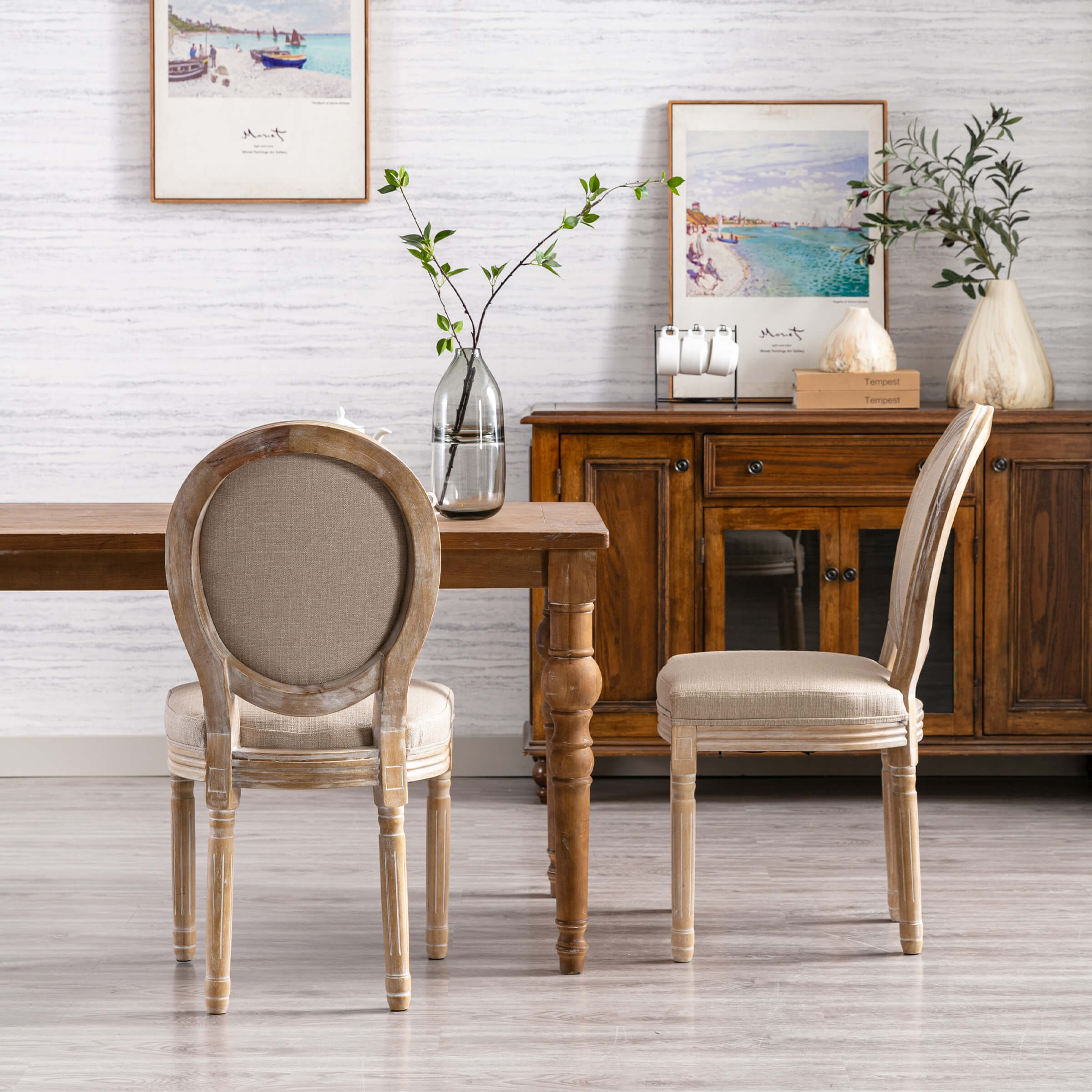 Janoray Classic French Dining Chairs Set of 2-7105DC