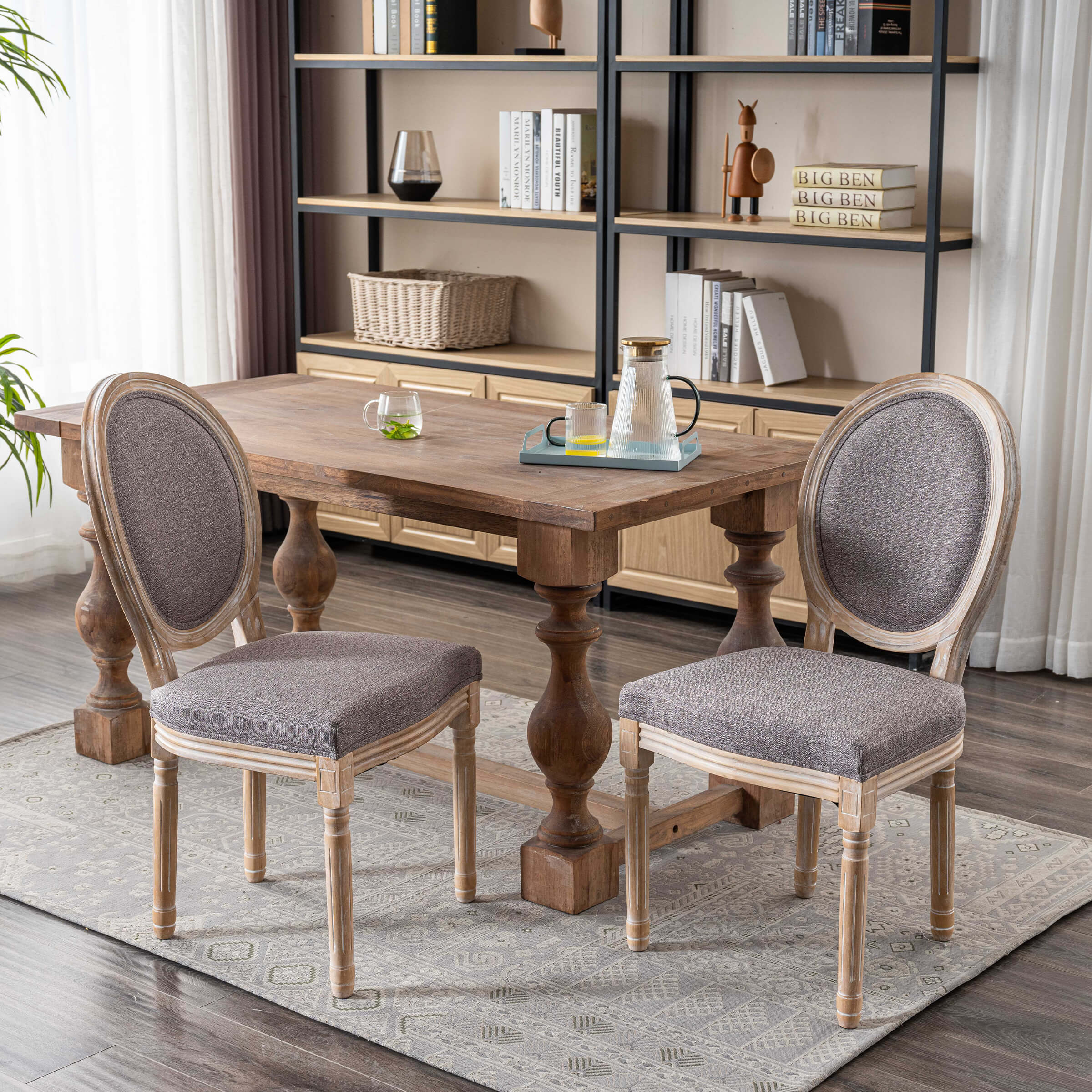 Janoray Classic French Dining Chairs Set of 2-7105DC