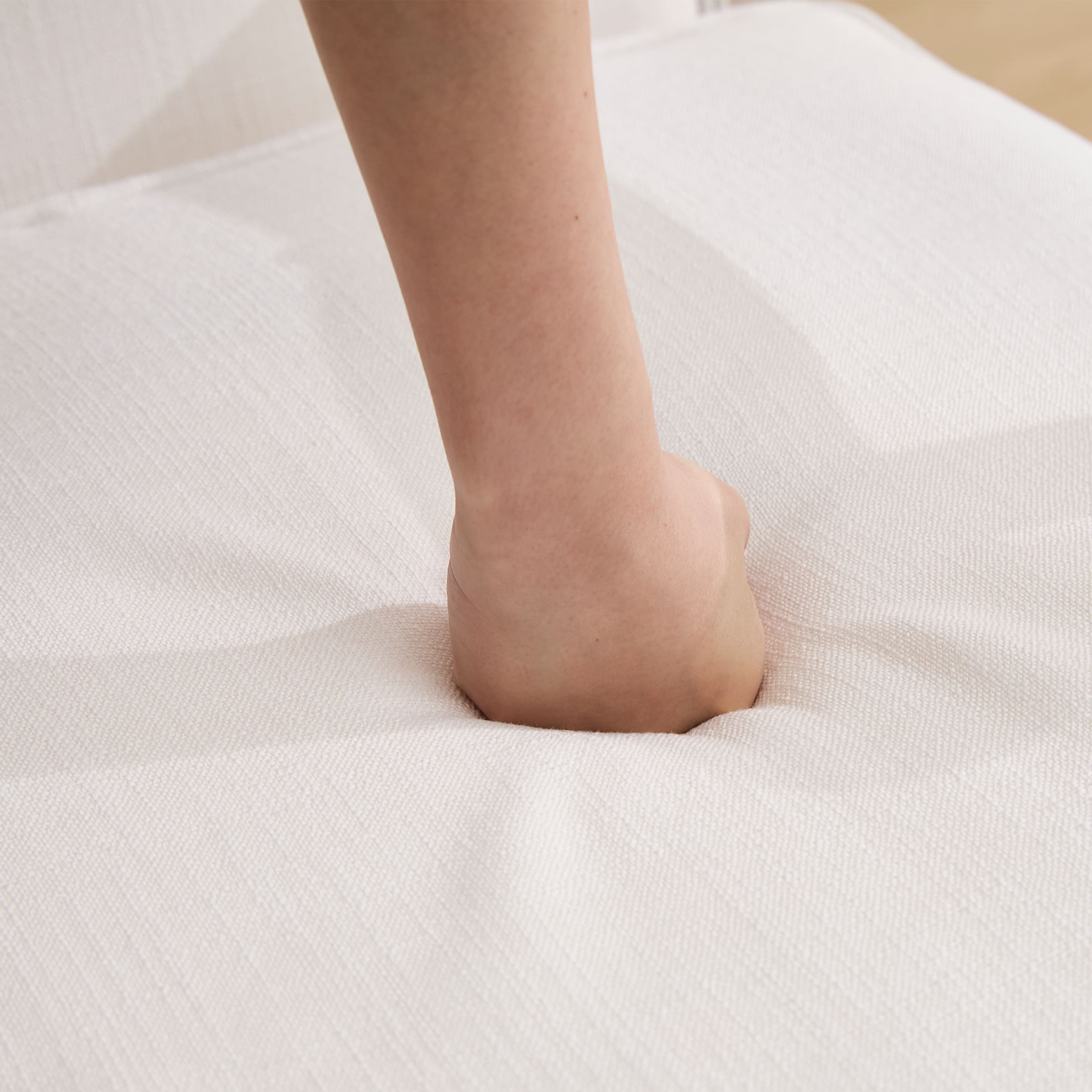 Janoray Linen Upholstered Solid Wood Armchair - 30026AC