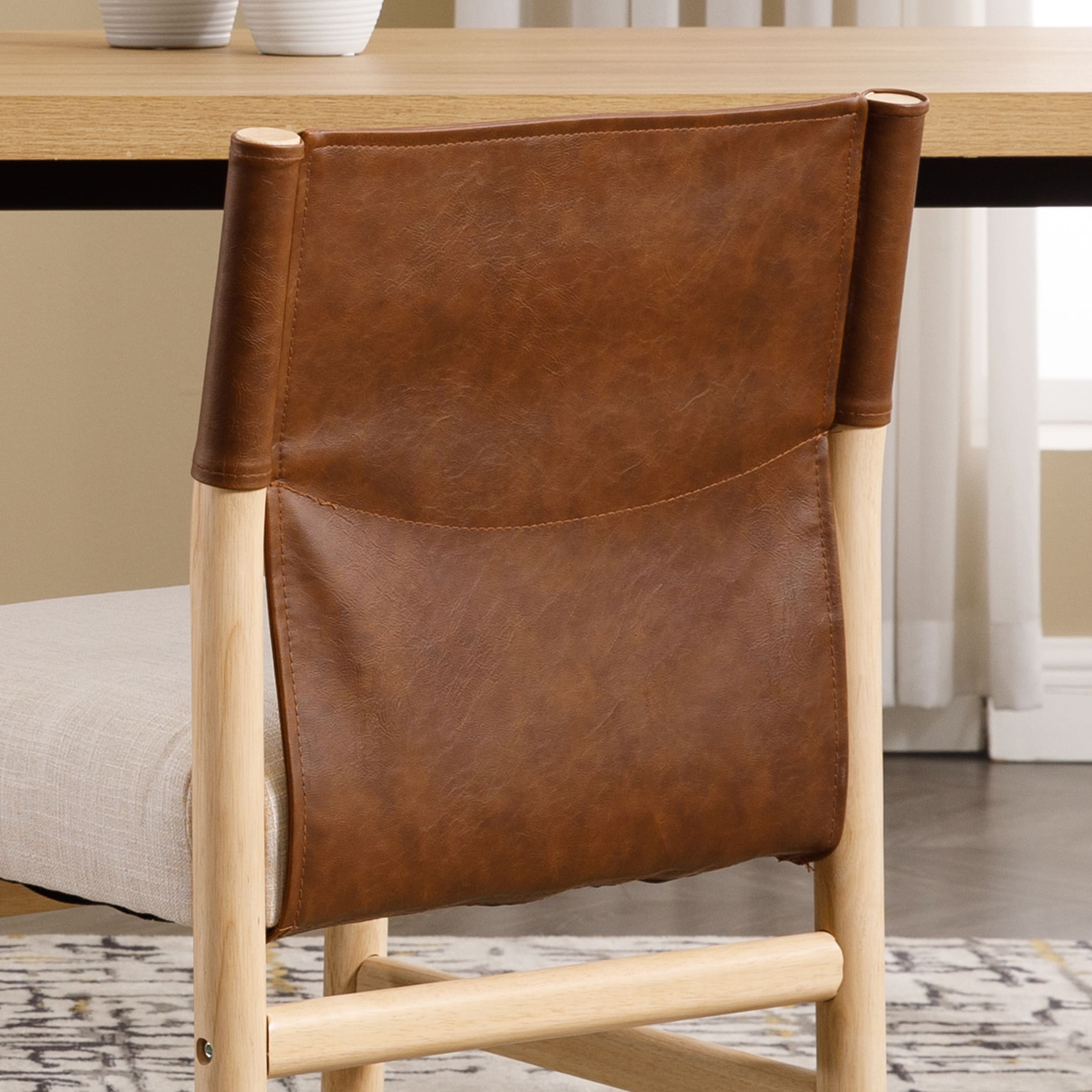 EALSON Mid-Century Armless Dining Chairs Set of 2 - 10040DC