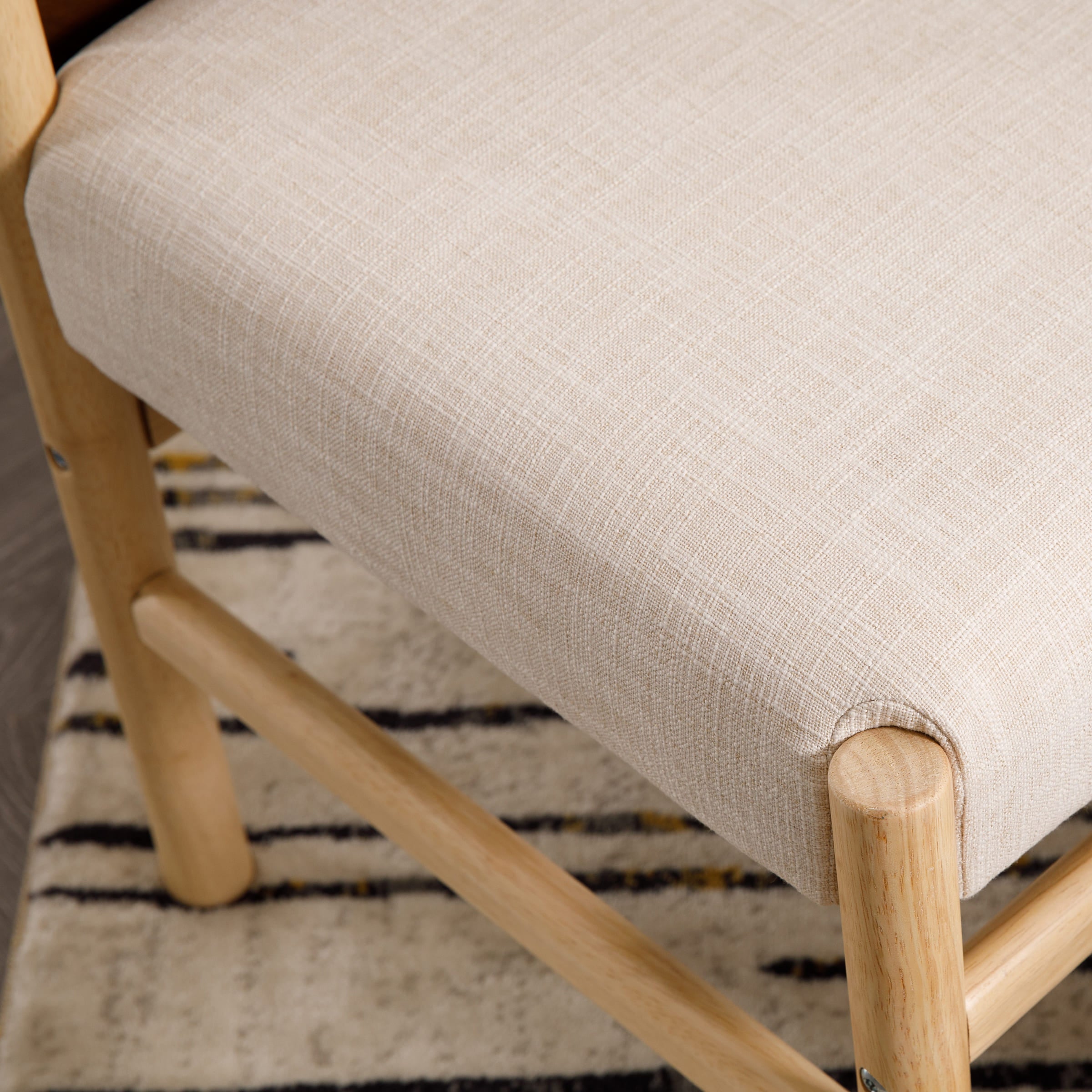 EALSON Mid-Century Armless Dining Chairs Set of 2 - 10040DC