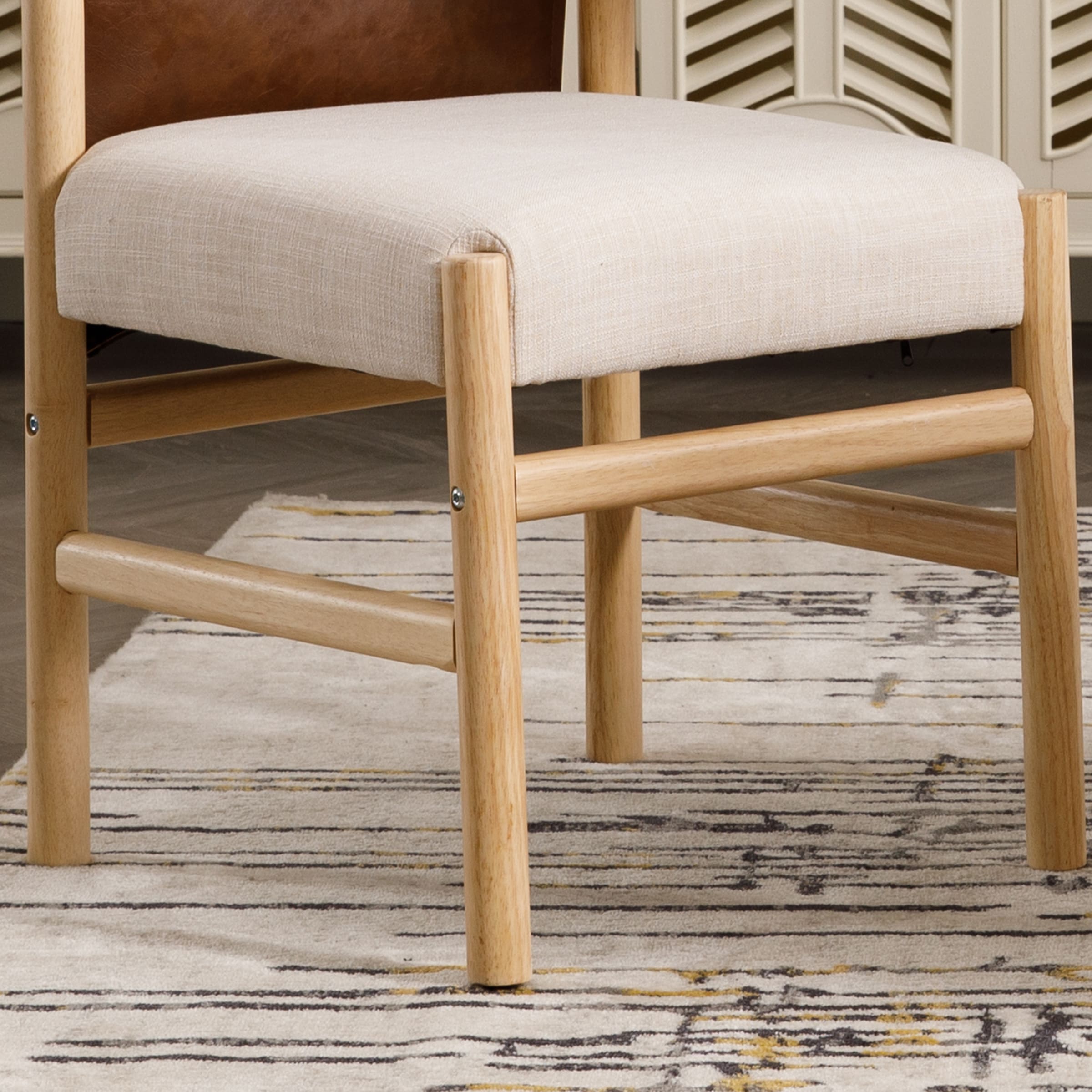 EALSON Mid-Century Armless Dining Chairs Set of 2 - 10040DC