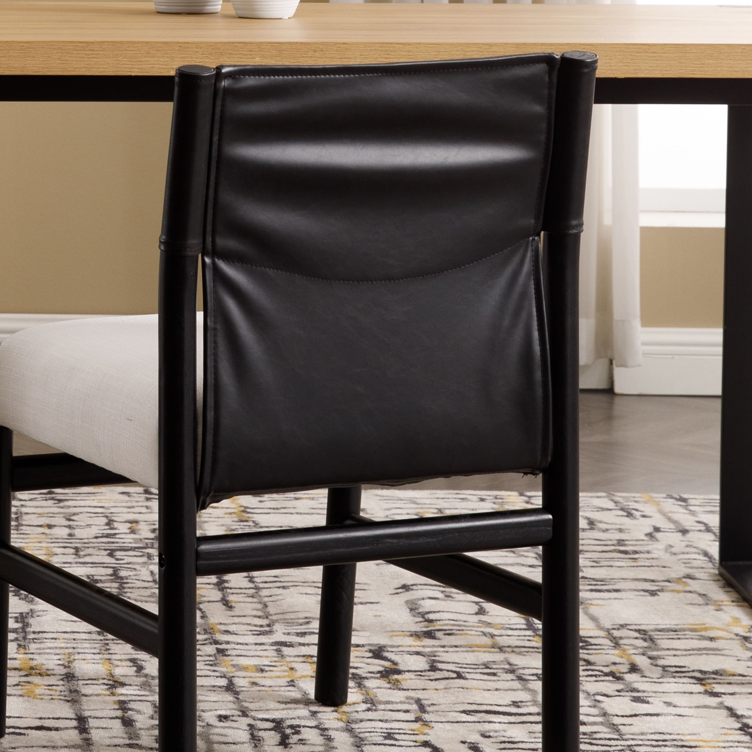 EALSON Mid-Century Armless Dining Chairs Set of 2 - 10040DC