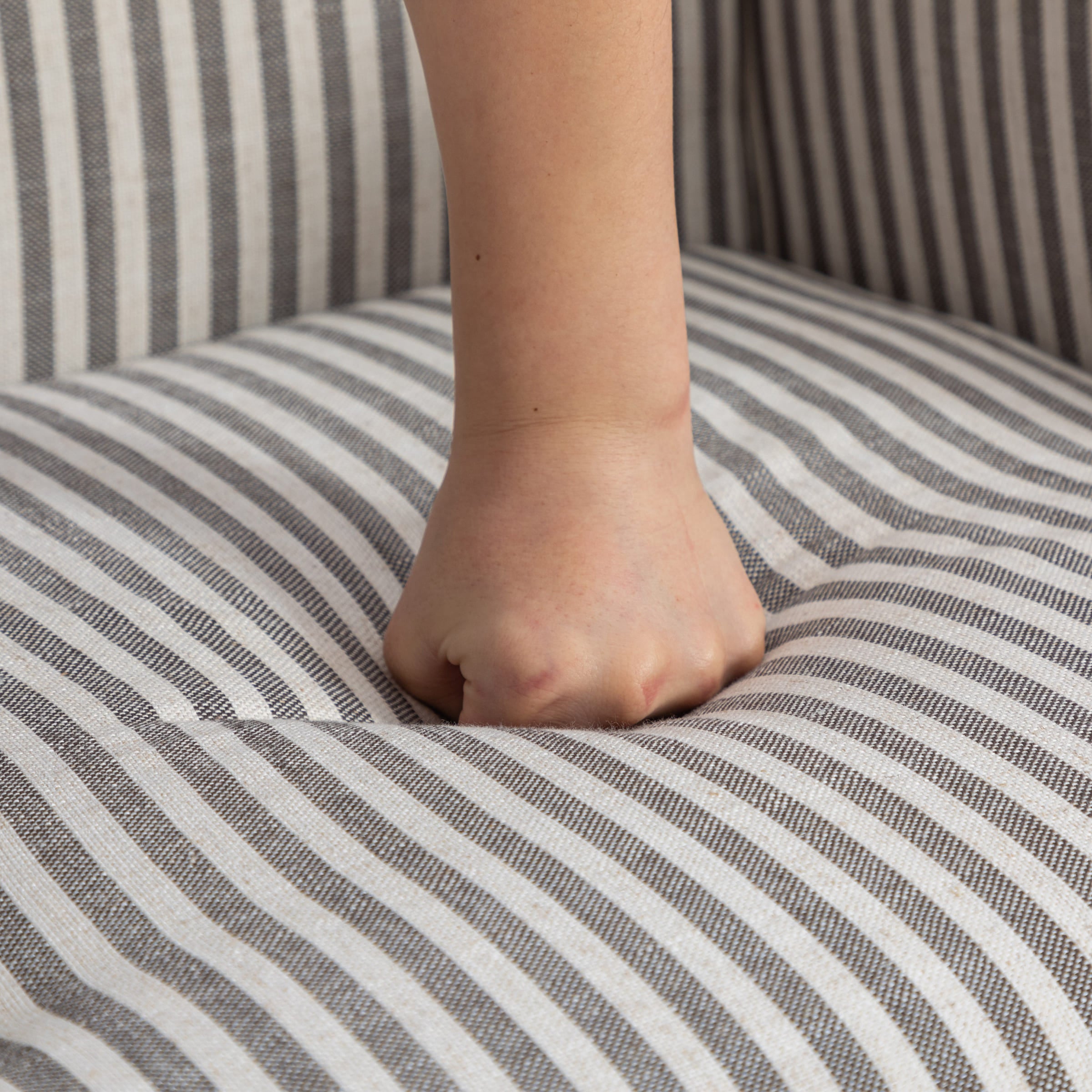 Janoray Nailhead Trim Linen Accent Chair 1 PCS - 8330AC