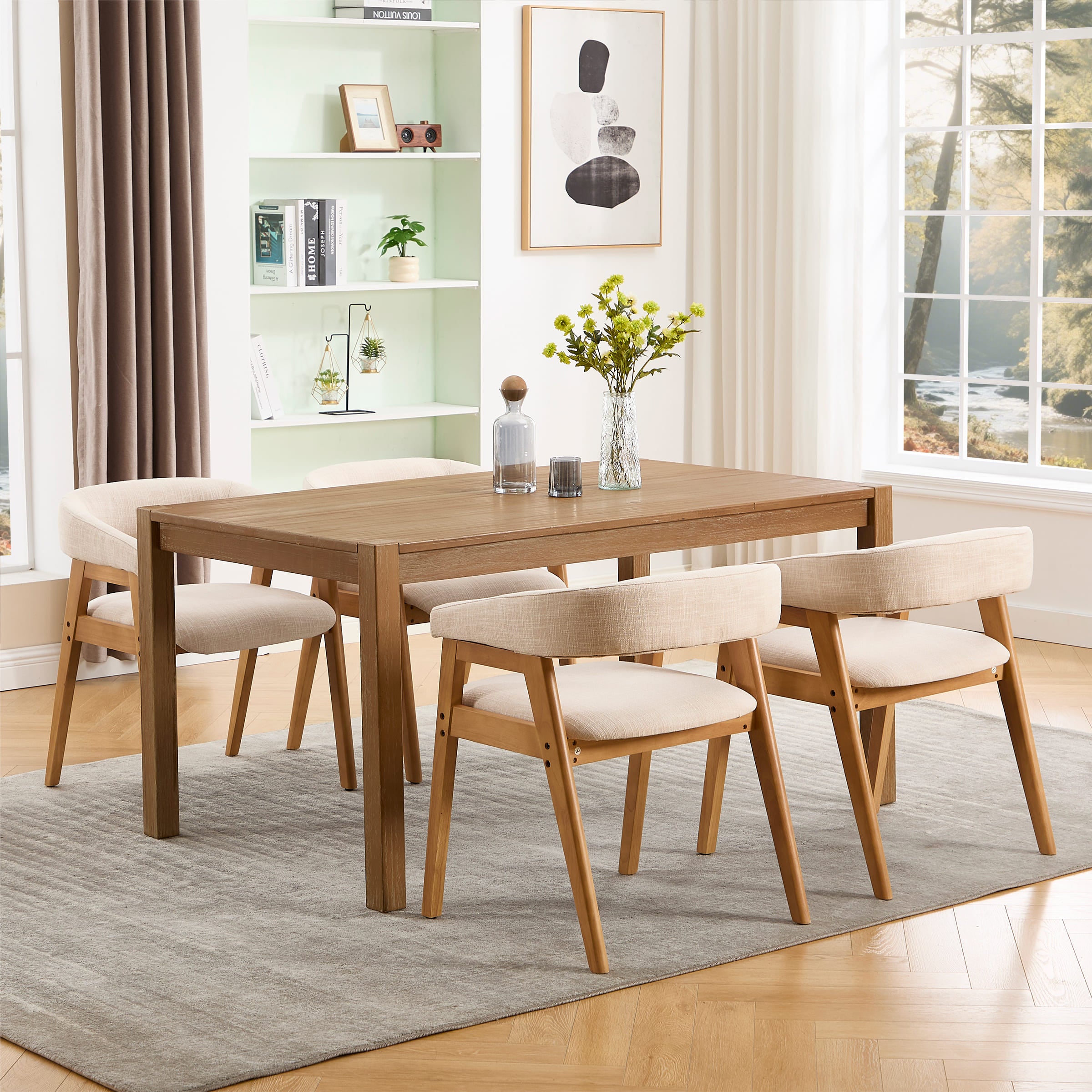 Janoray Open Back Barrel Dining Chairs Set of 2 - 2230DC