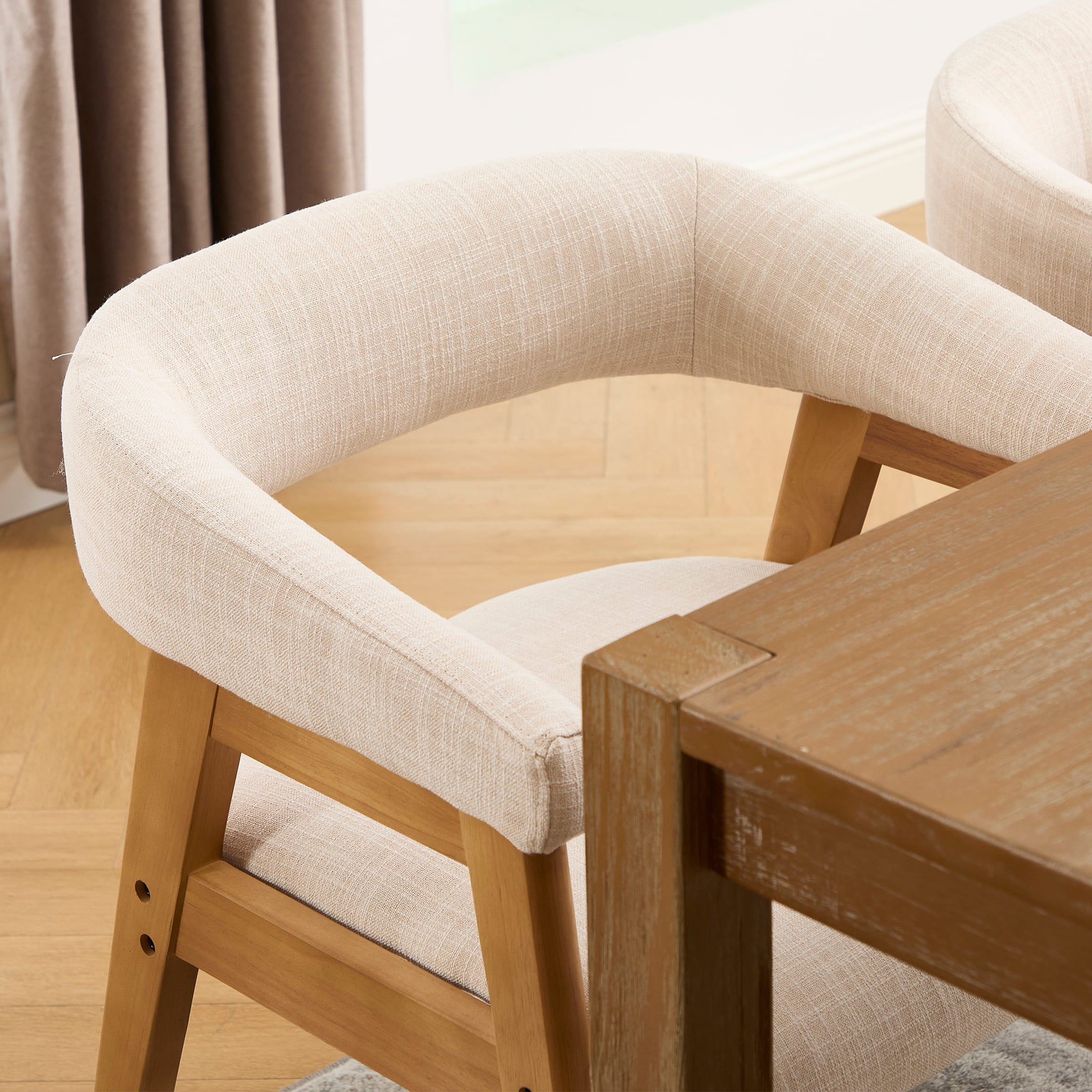 Janoray Open Back Barrel Dining Chairs Set of 2 - 2230DC