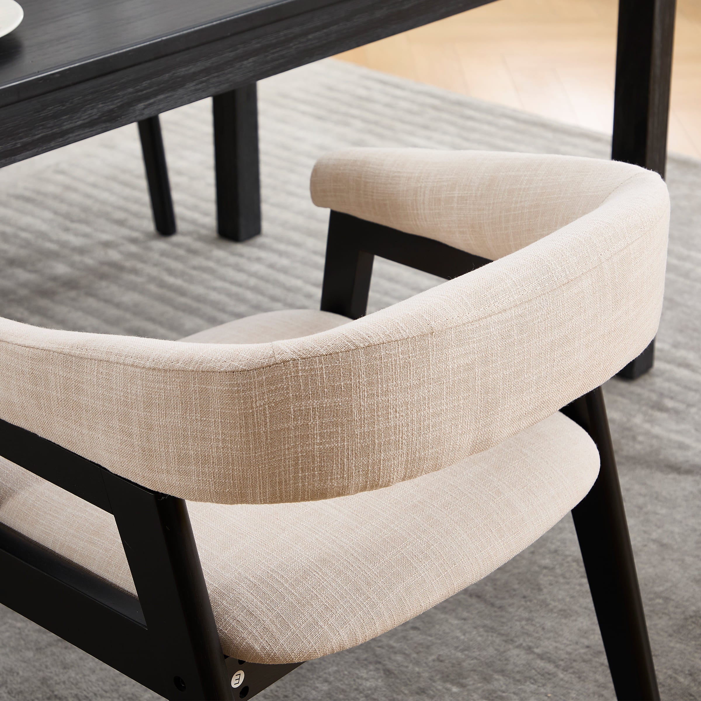 Janoray Open Back Barrel Dining Chairs Set of 2 - 2230DC