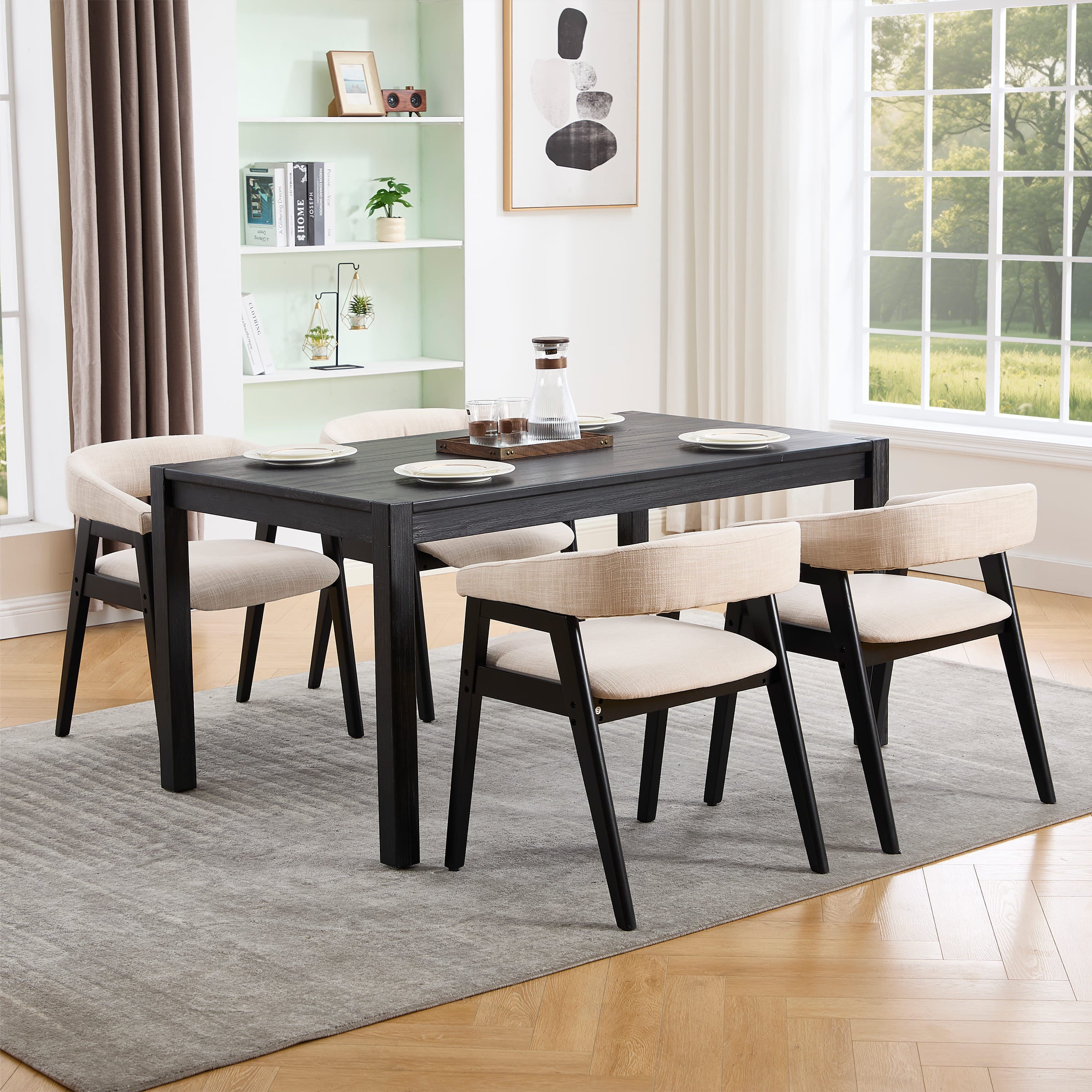 Janoray Open Back Barrel Dining Chairs Set of 2 - 2230DC