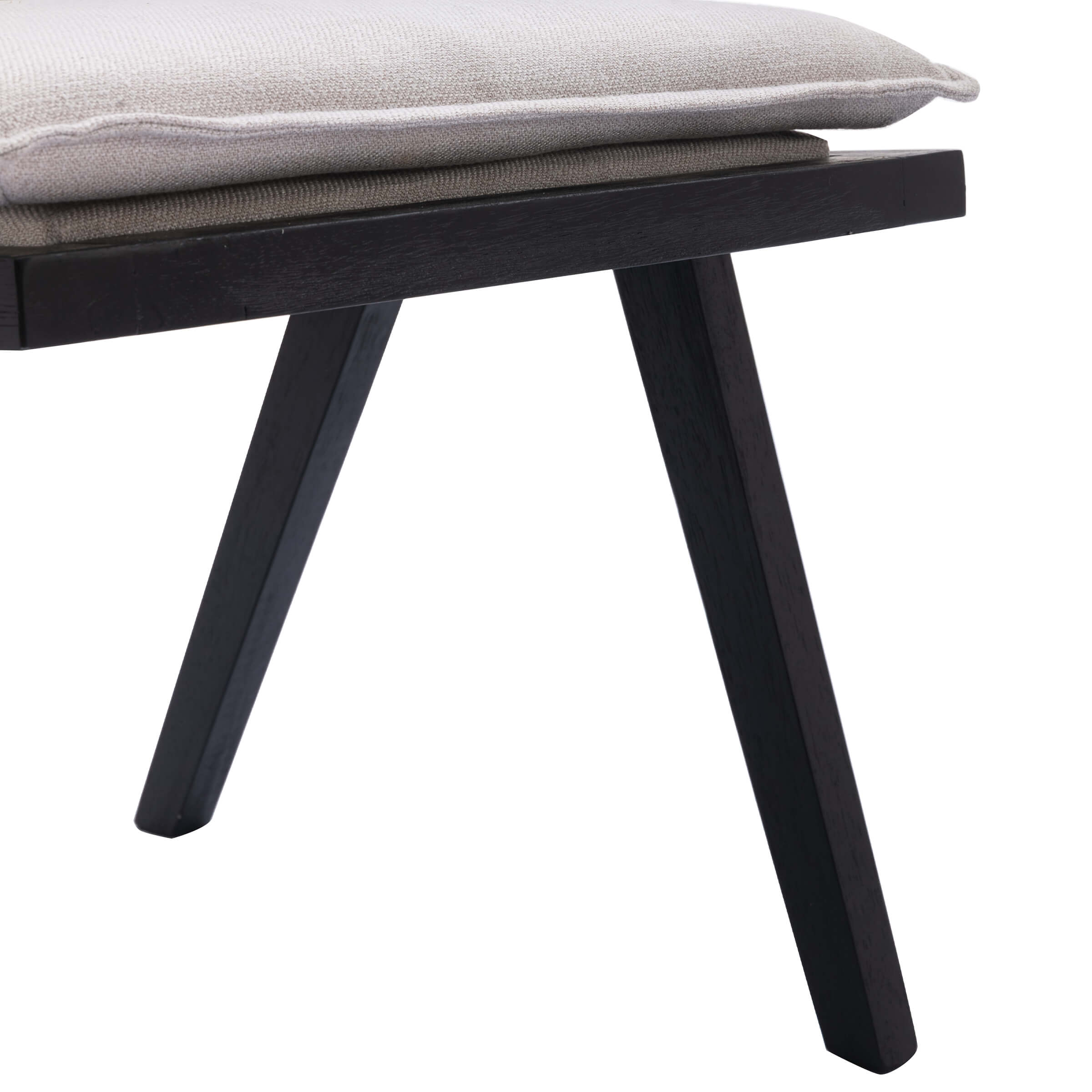 Janoray Rattan Back Linen Dining Chairs Set of 2 - 1826DC