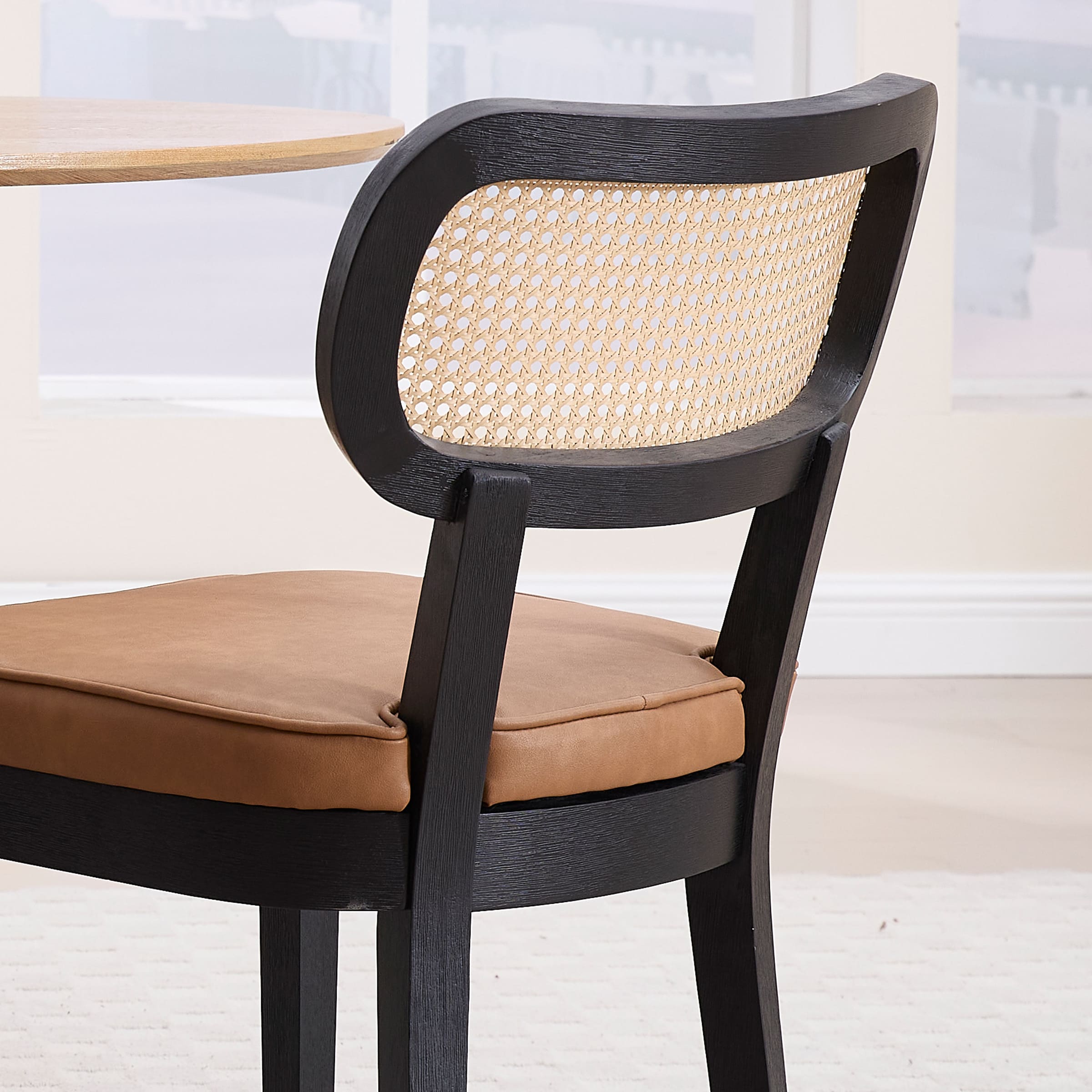 Janoray Rattan Cane Back Dining Chairs Set of 2 - 10084DC