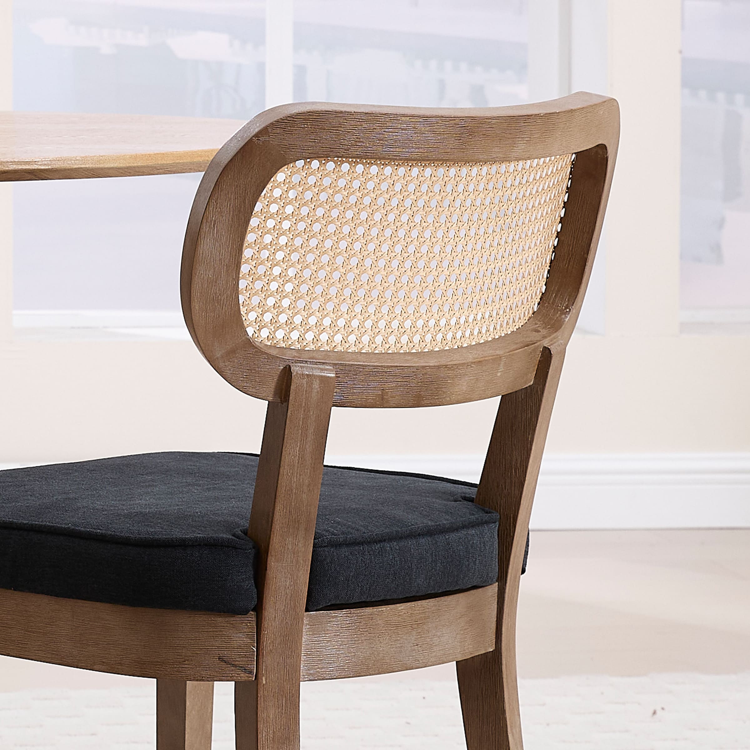 Janoray Rattan Cane Back Dining Chairs Set of 2 - 10084DC