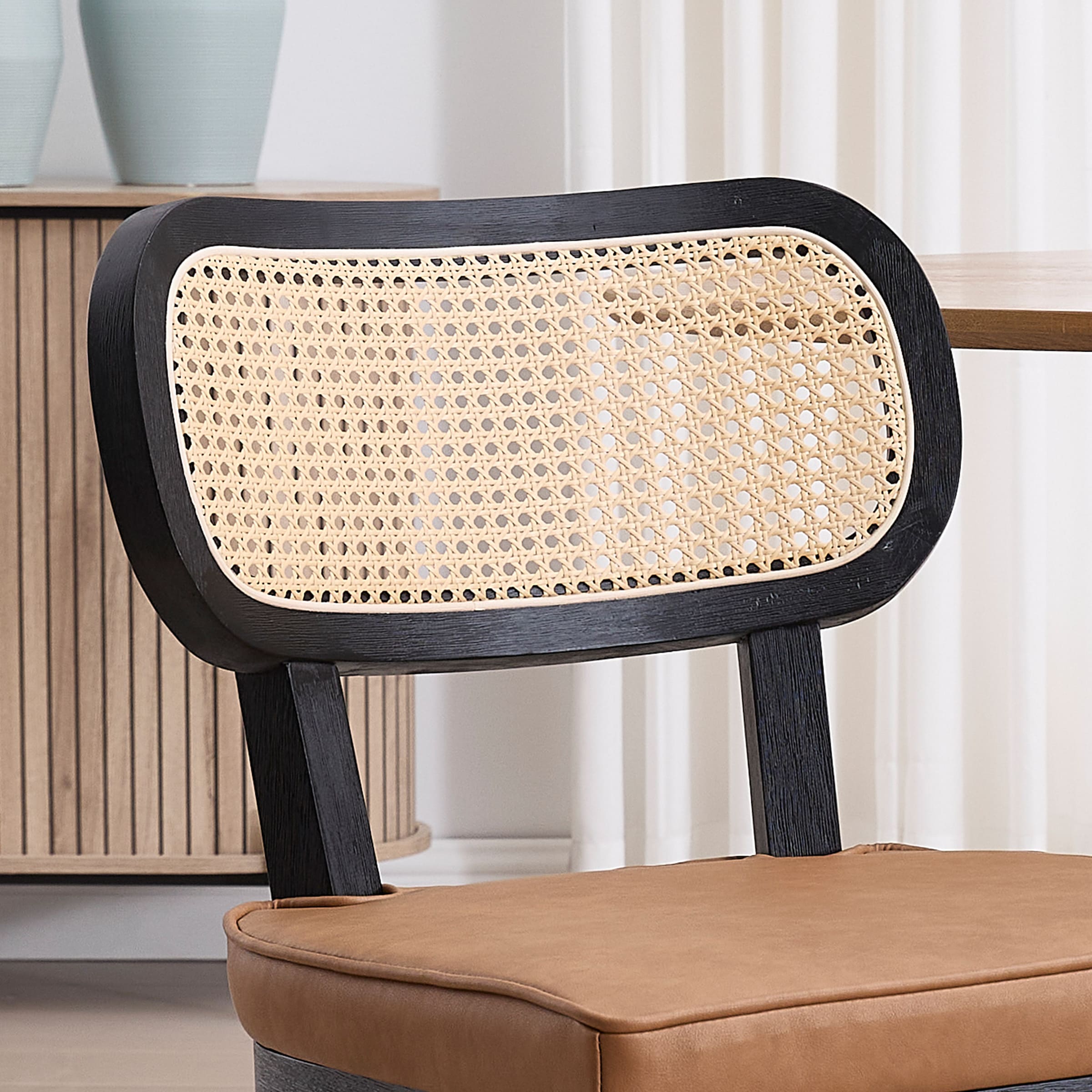 Janoray Rattan Cane Back Dining Chairs Set of 2 - 10084DC