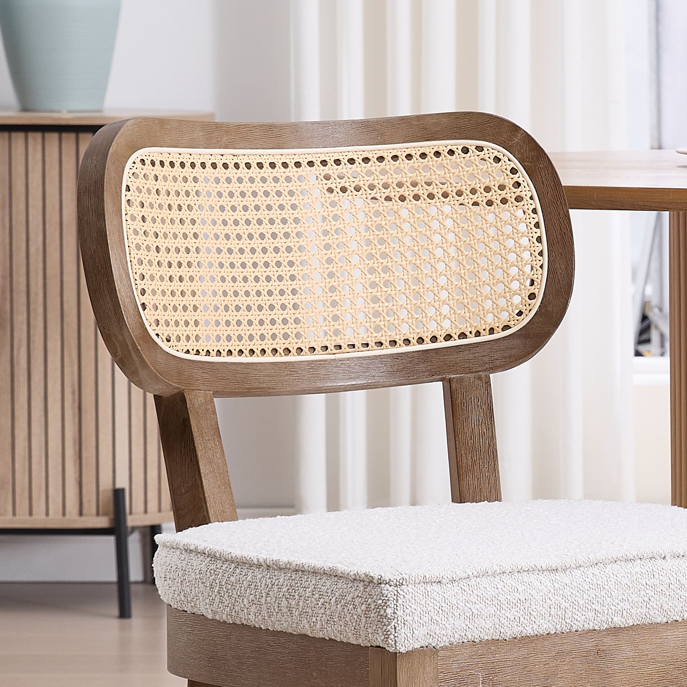 Janoray Rattan Cane Back Dining Chairs Set of 2 - 10084DC