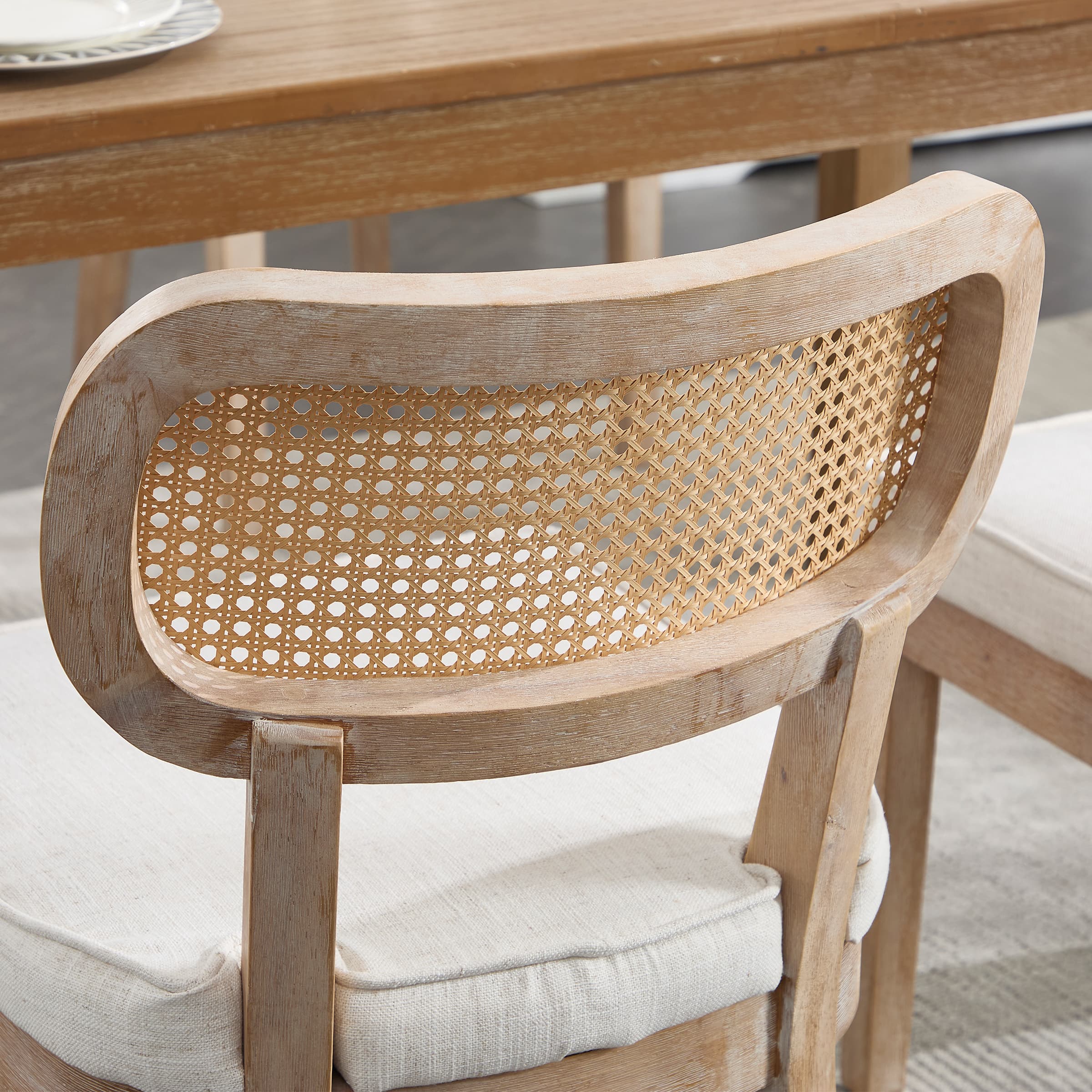 Janoray Rattan Cane Back Dining Chairs Set of 2 - 10084DC