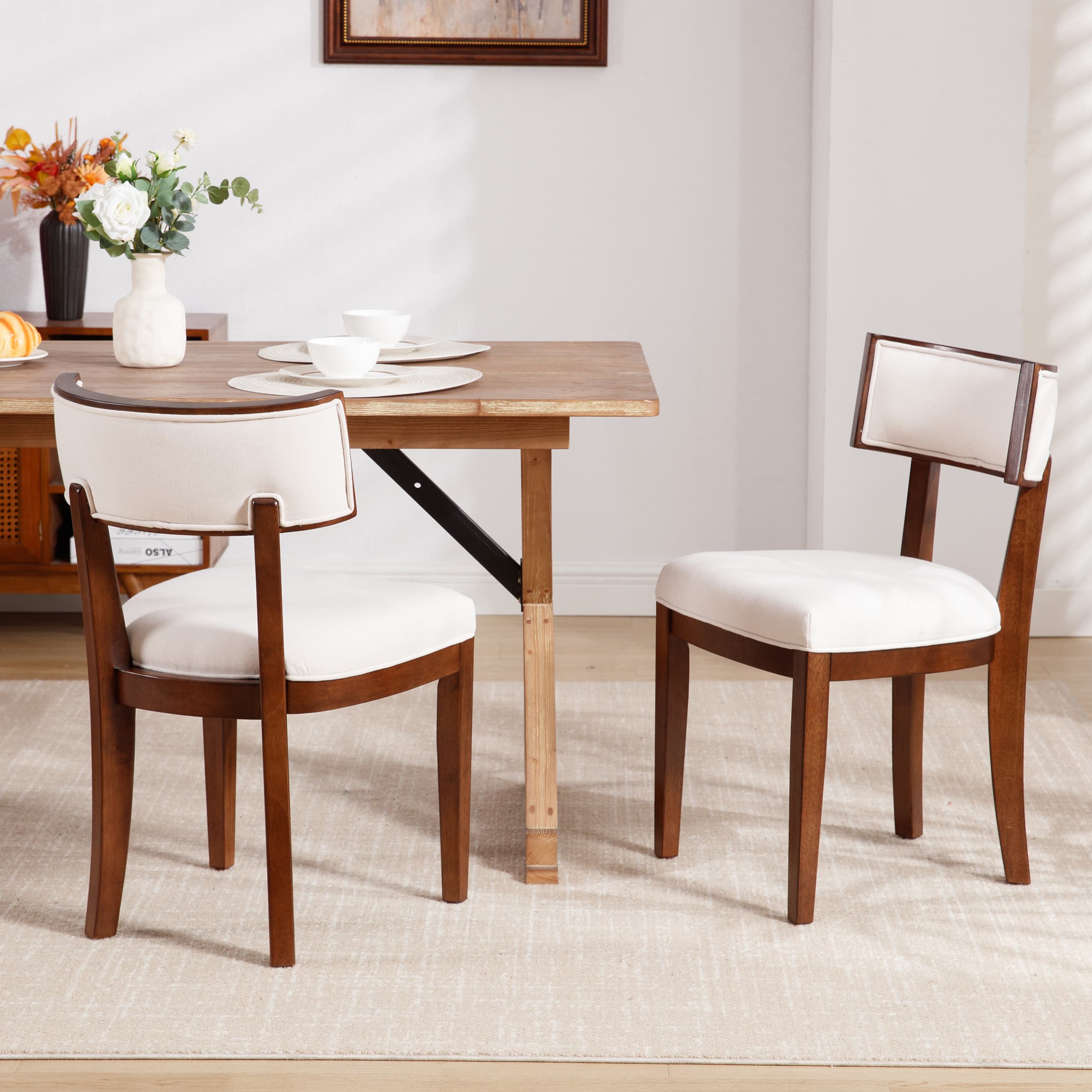 Janoray Solid Wood Dining Chairs Set of 2 - X061DC