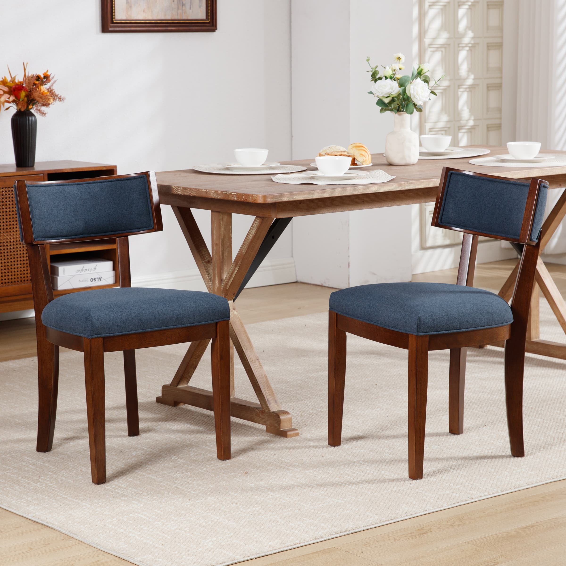 Janoray Solid Wood Dining Chairs Set of 2 - X061DC