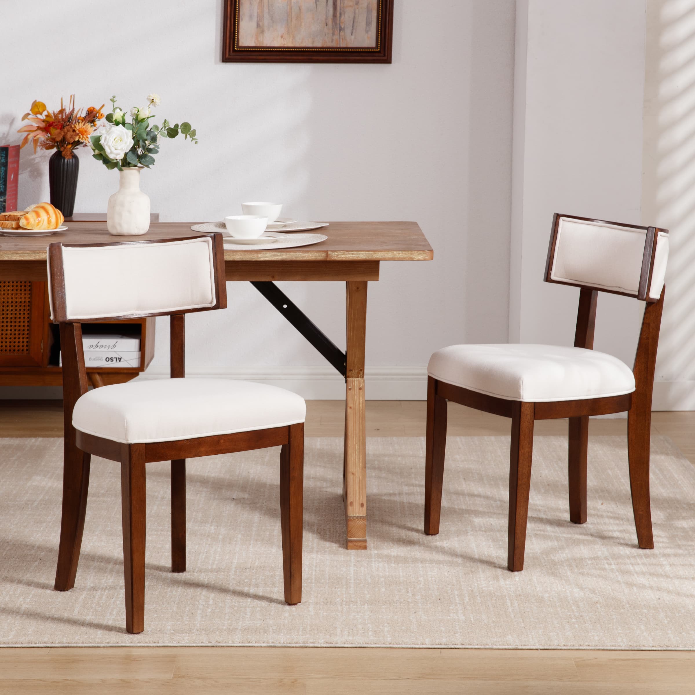 Janoray Solid Wood Dining Chairs Set of 2 - X061DC