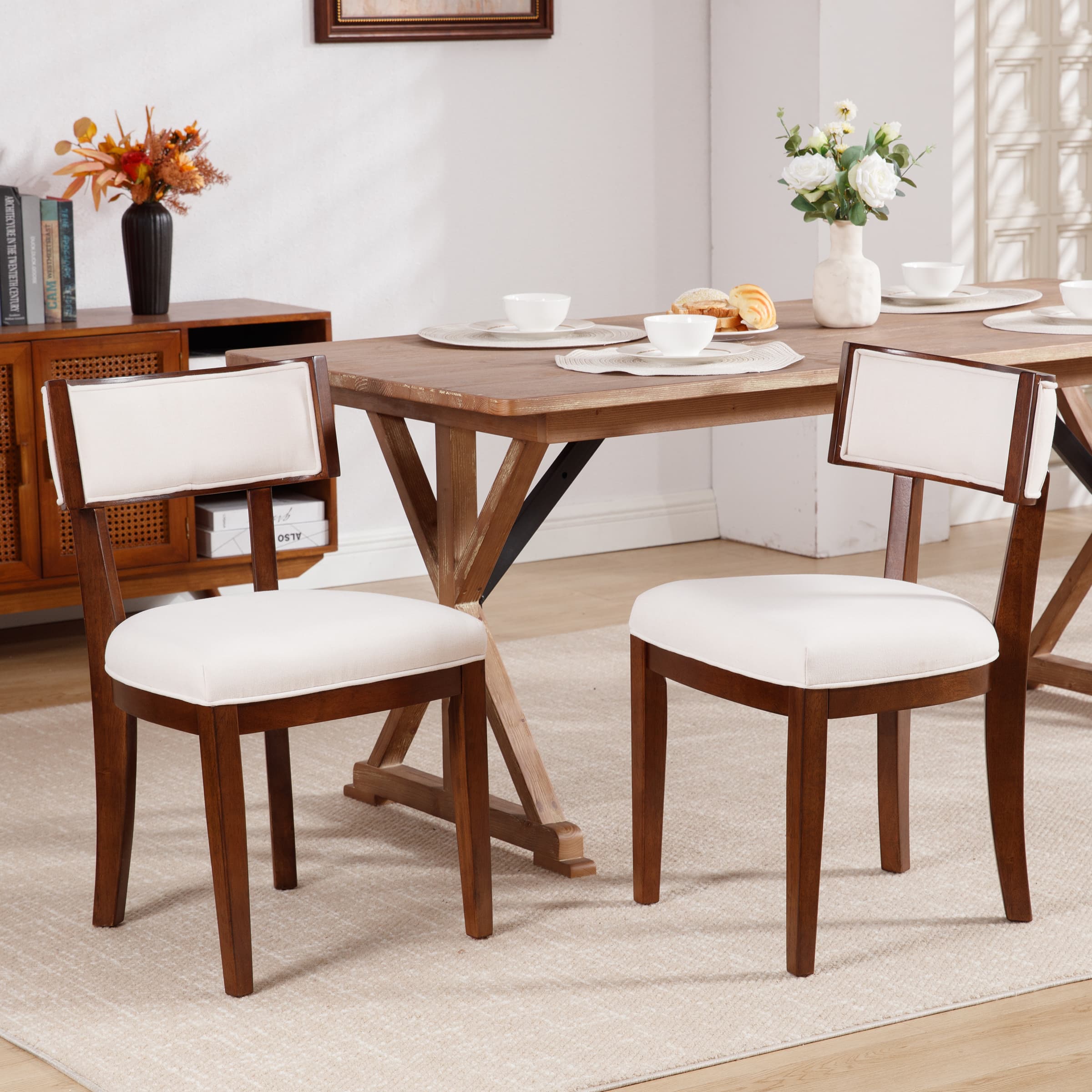 Janoray Solid Wood Dining Chairs Set of 2 - X061DC