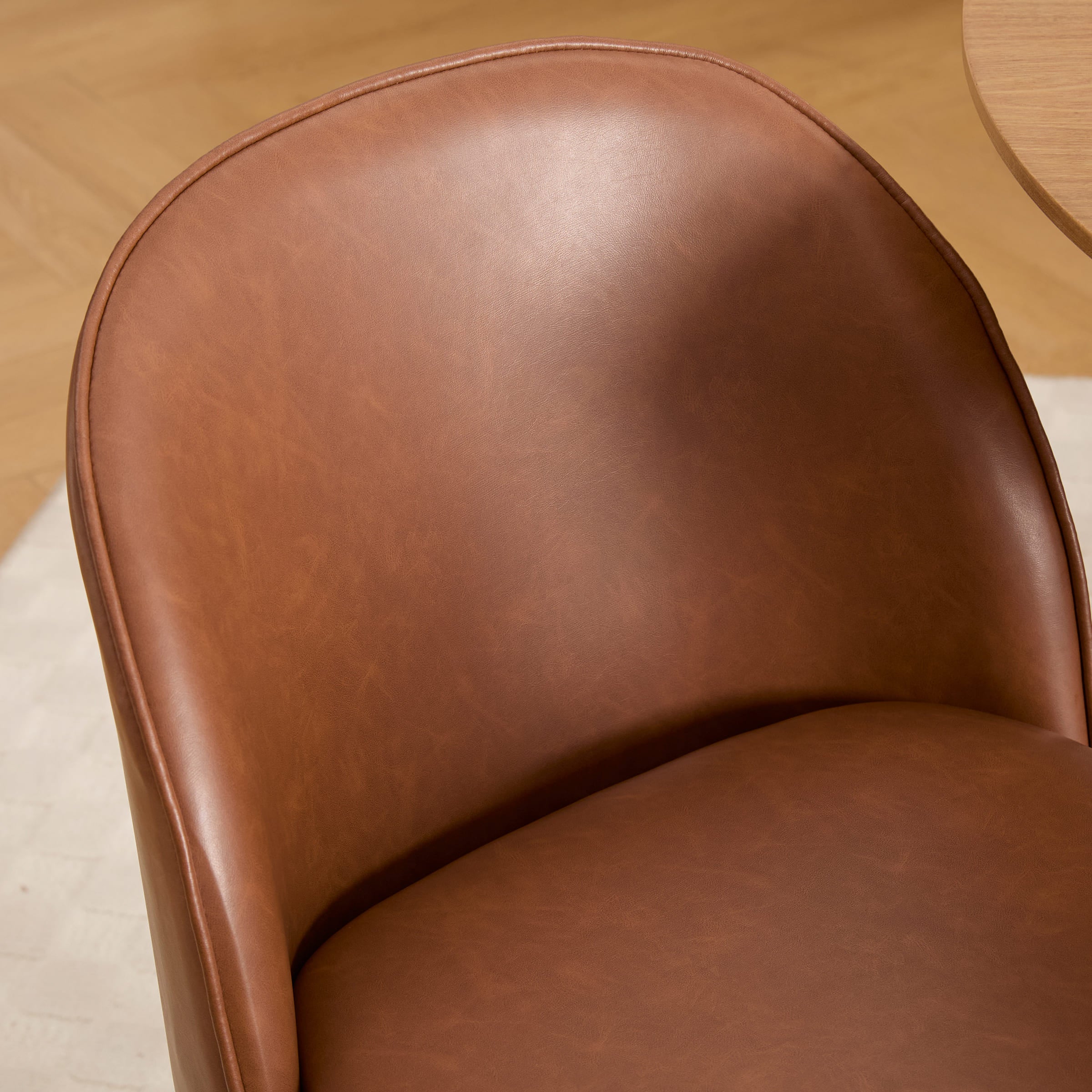 Janoray Swivel Dining Chairs with Beech Wood Legs Set of 2 - 3003DC