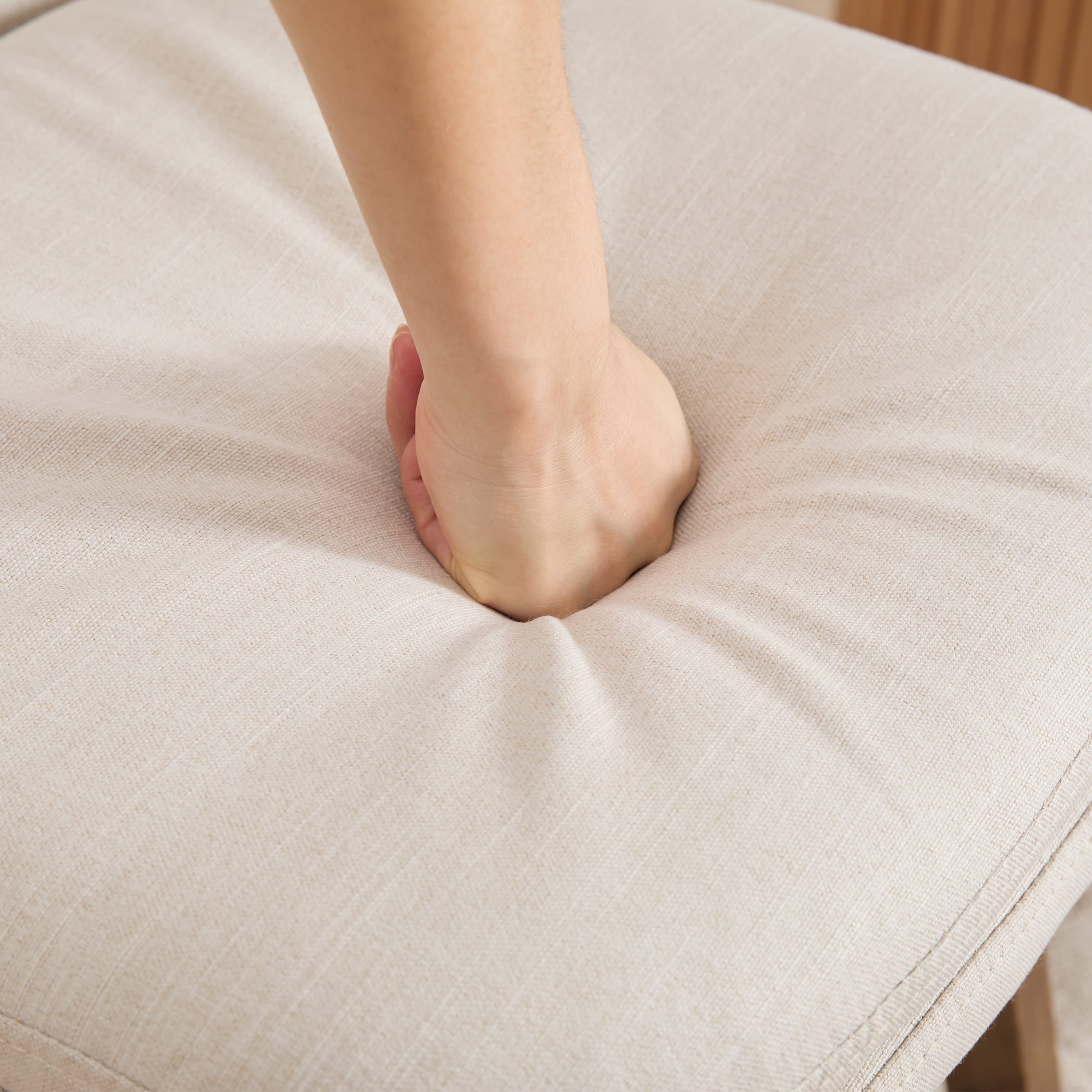 Janoray Swivel Dining Chairs with Beech Wood Legs Set of 2 - 3003DC