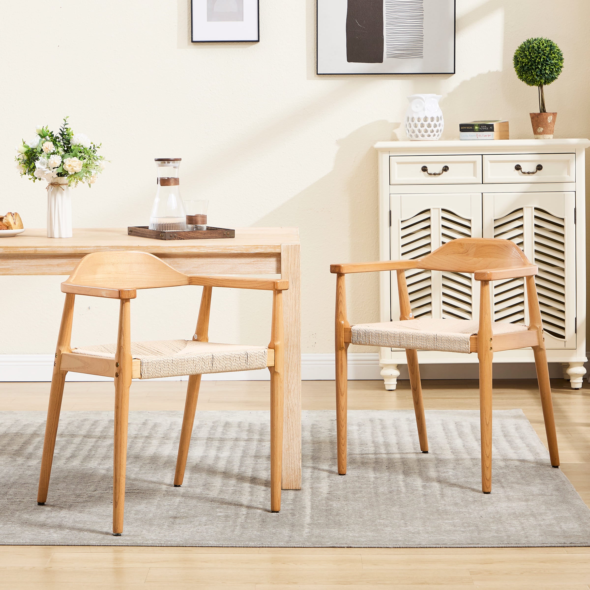 Janoray Weave Dining Chairs Set of 2 - 2401DC