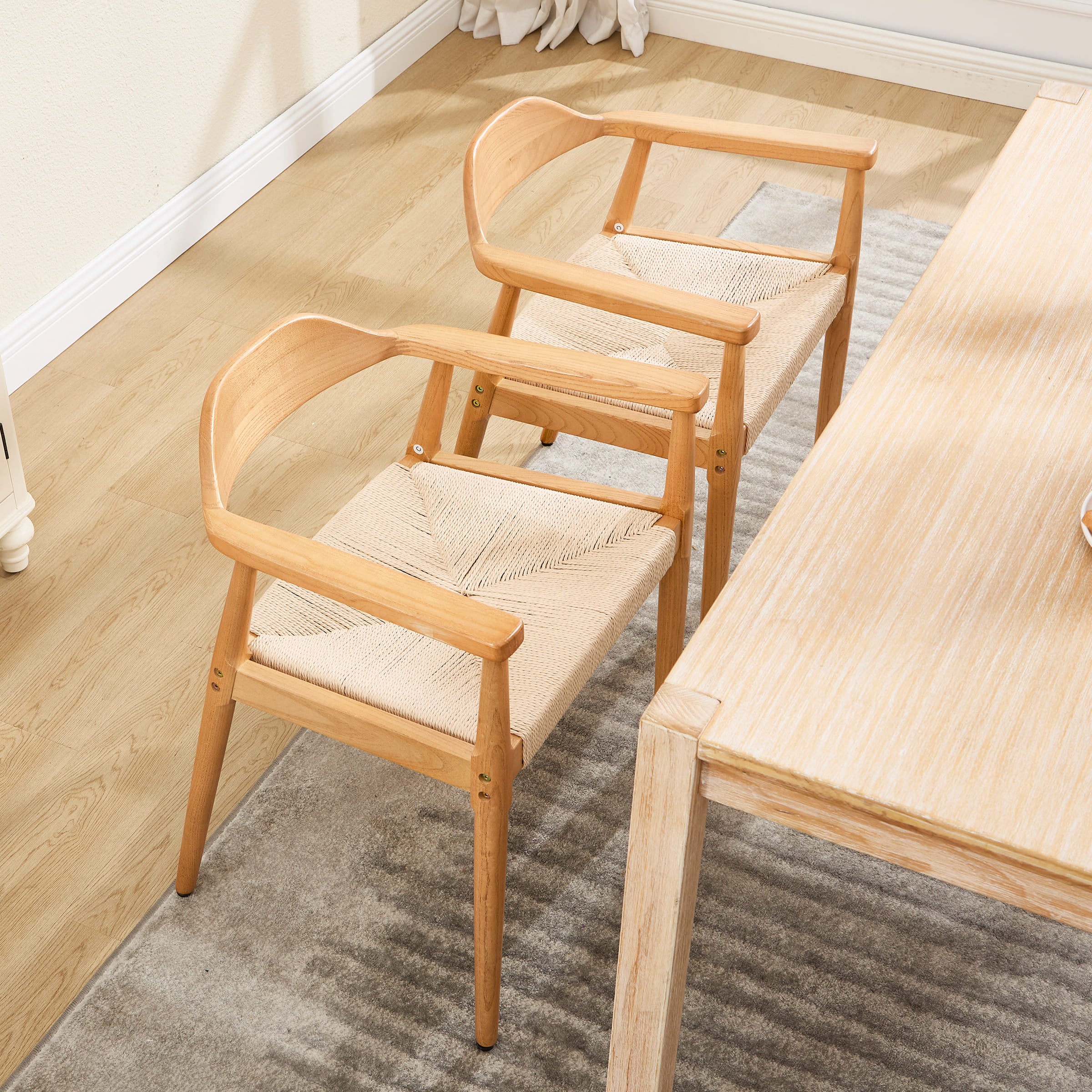 Janoray Weave Dining Chairs Set of 2 - 2401DC