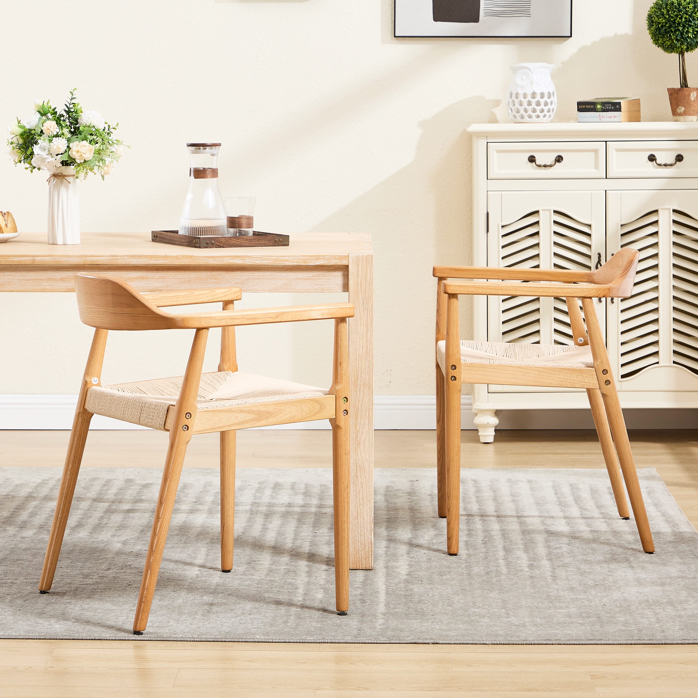 Janoray Weave Dining Chairs Set of 2 - 2401DC