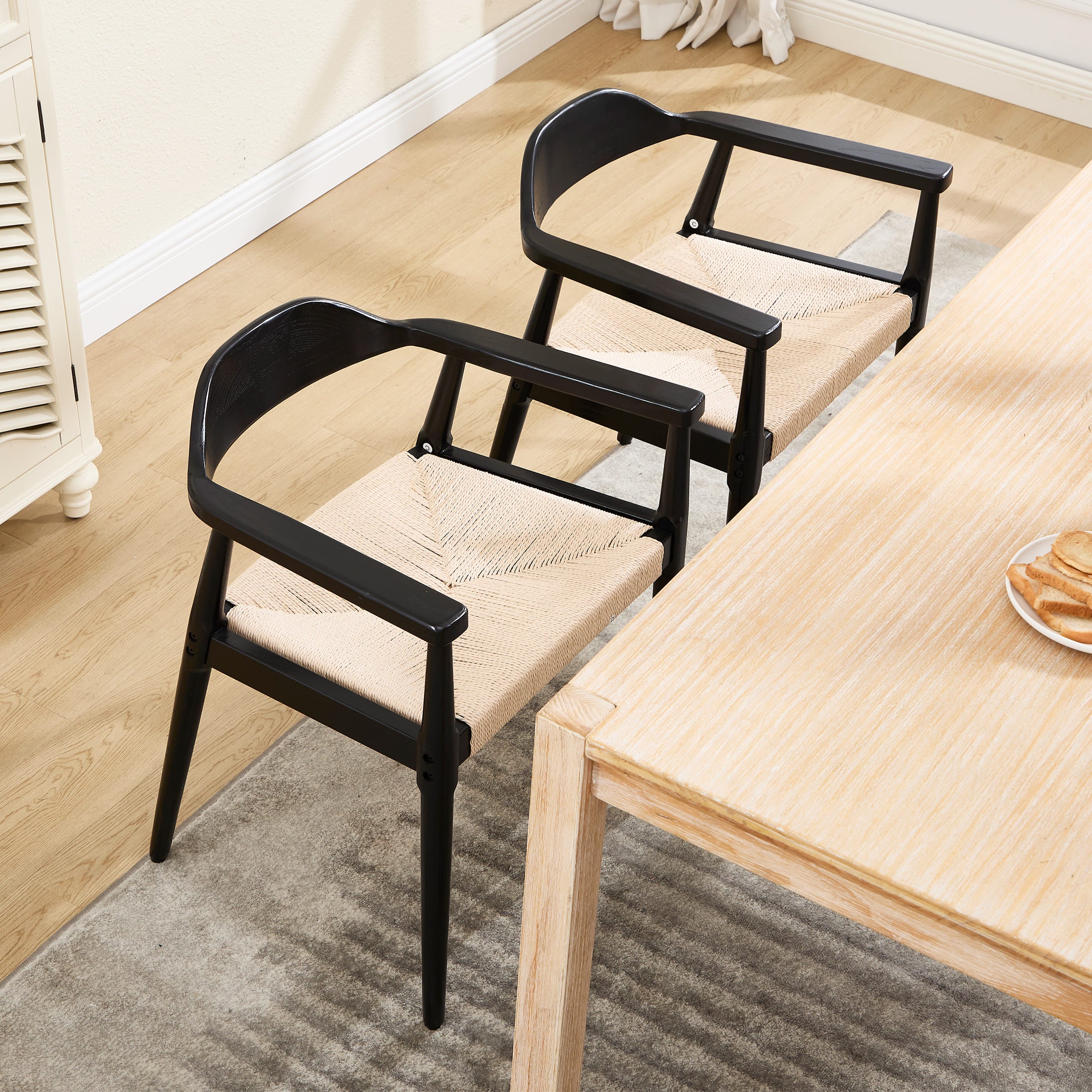 Janoray Weave Dining Chairs Set of 2 - 2401DC