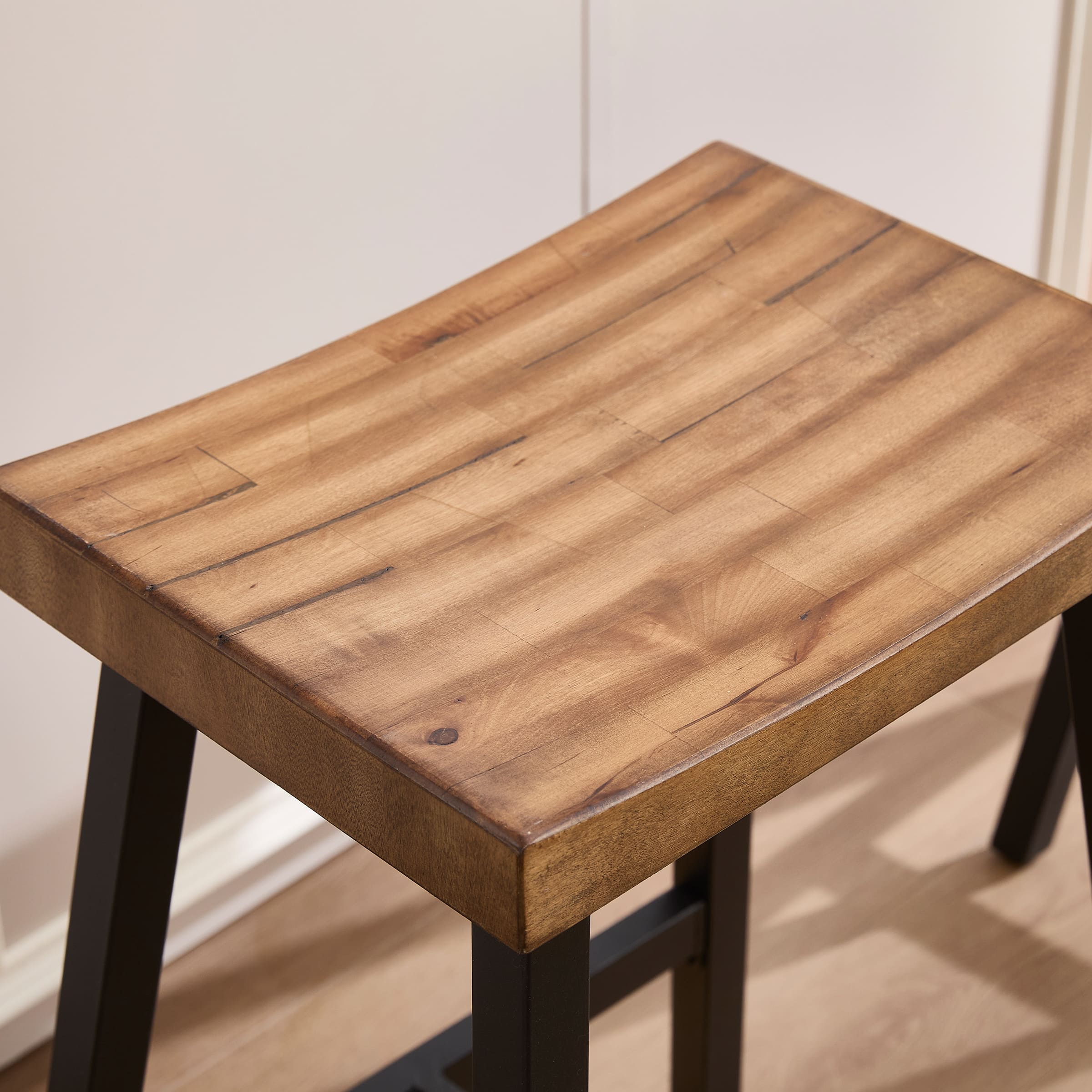 Kmax 26"H Backless Wood Counter Stools Set of 2 - 0519CS