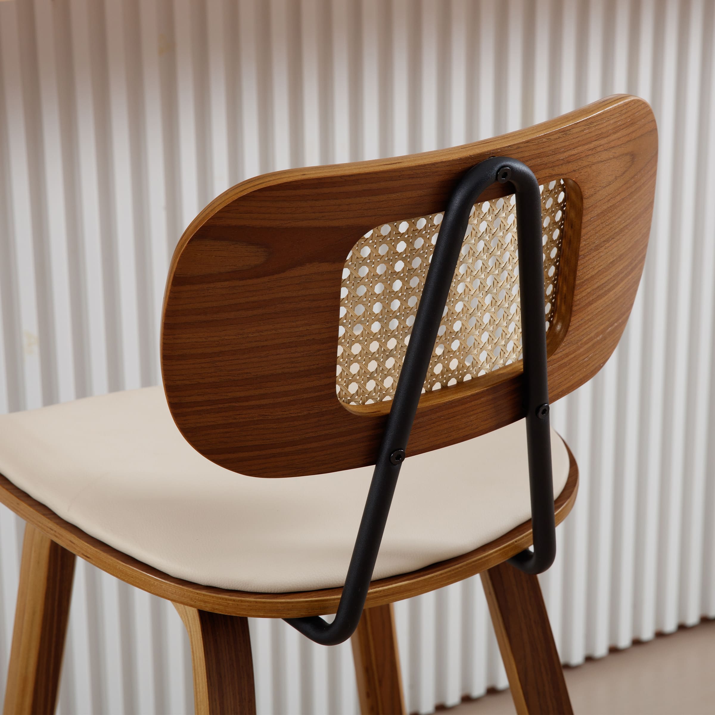 VESCASA 26"H Mid-Century Counter Stools Set of 2 - 7734CS