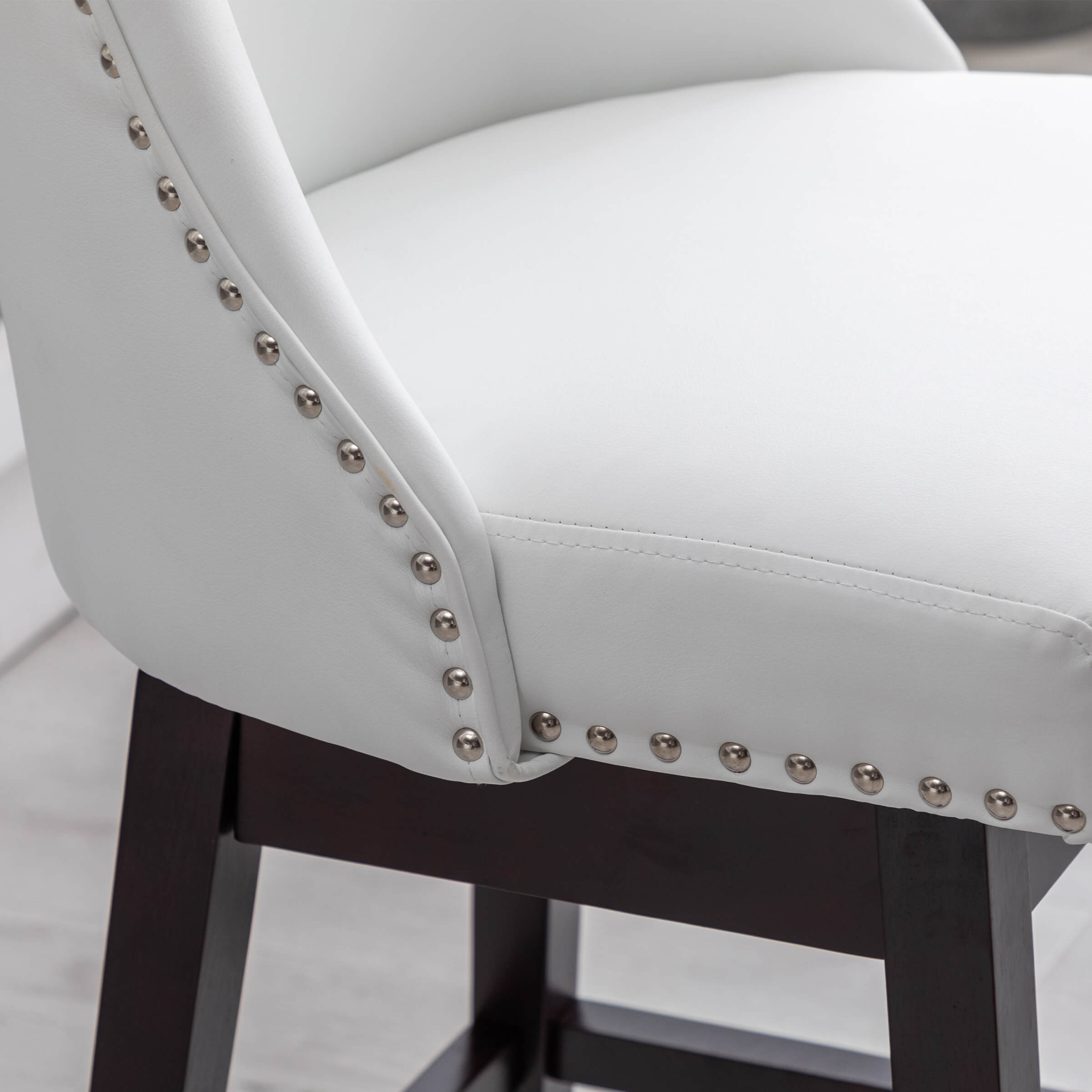 Kmax 27.5"H Mid-Century Counter Swivel Bar Stools - 6017